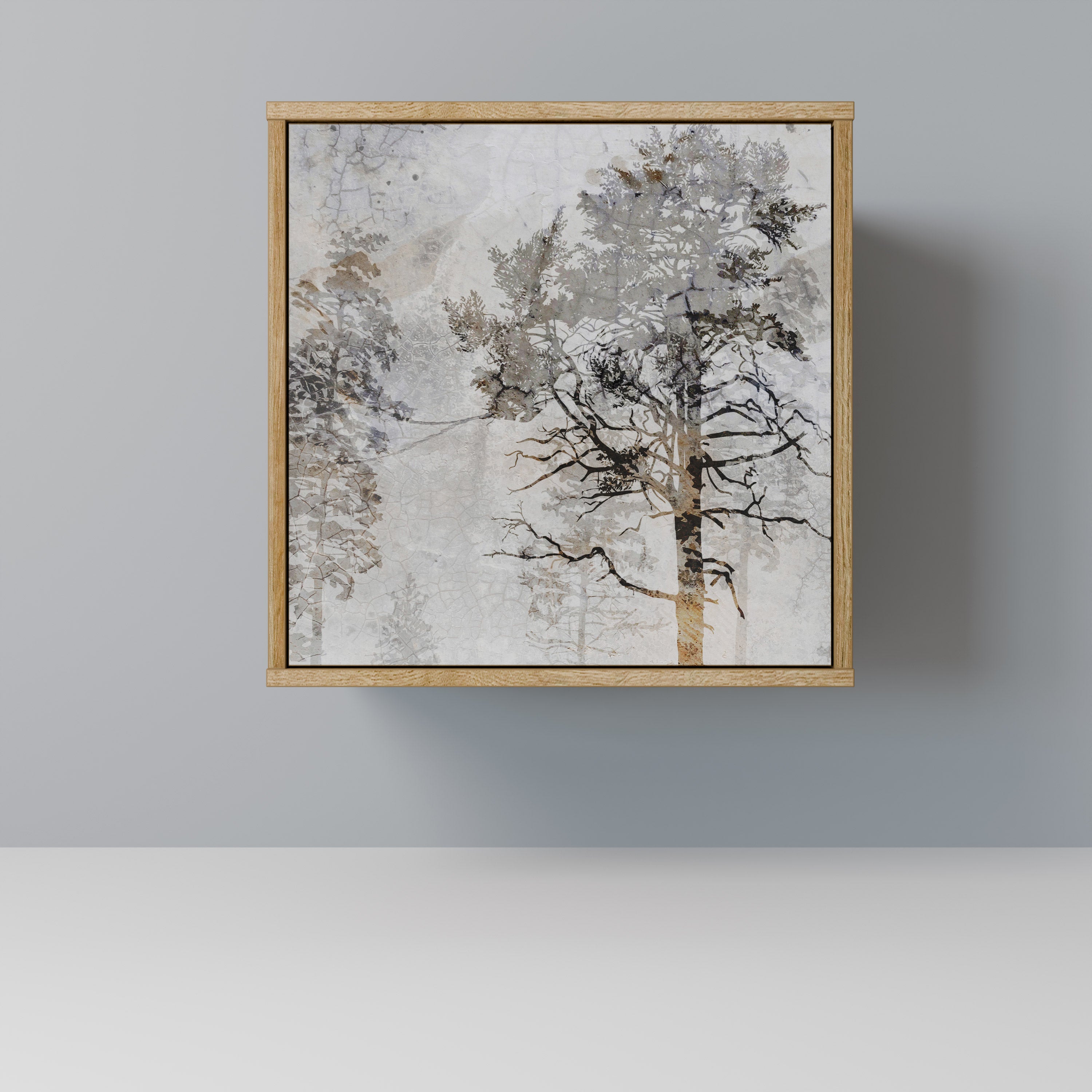 FADE IN THE TREES 1-Door Sideboard in Oak Effect