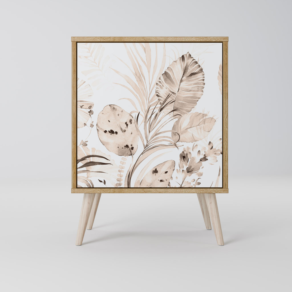 Aparador WILD TENDERNESS de 1 puerta con acabado efecto roble