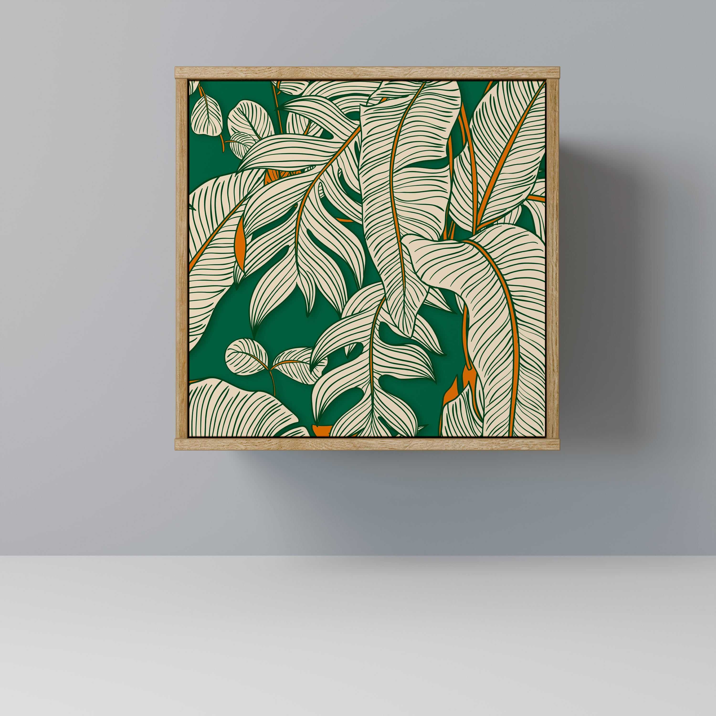 Aparador VERDANT PLEASURES de 1 puerta con acabado efecto roble