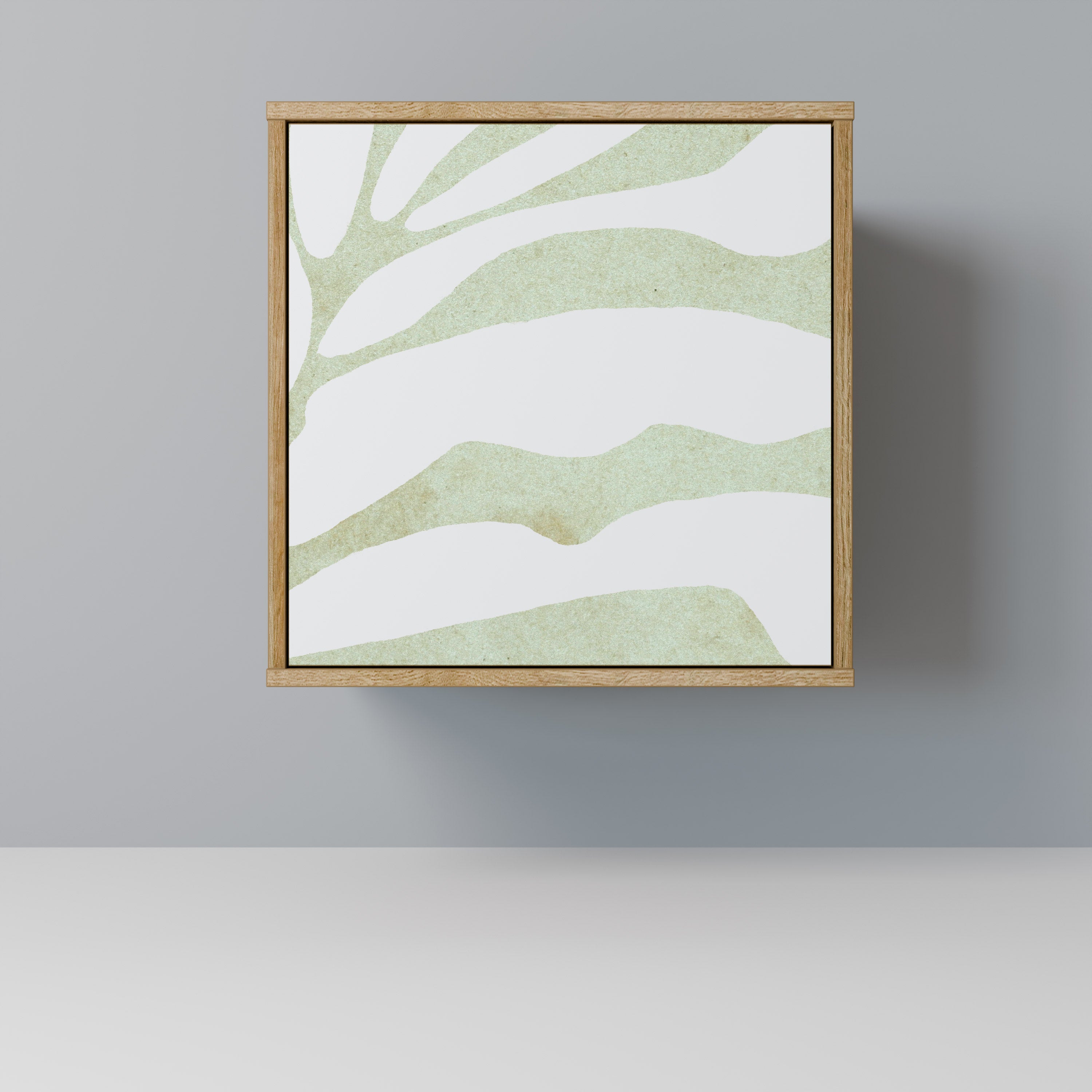 Aparador de 1 puerta BOTANICAL SPARK con acabado en roble