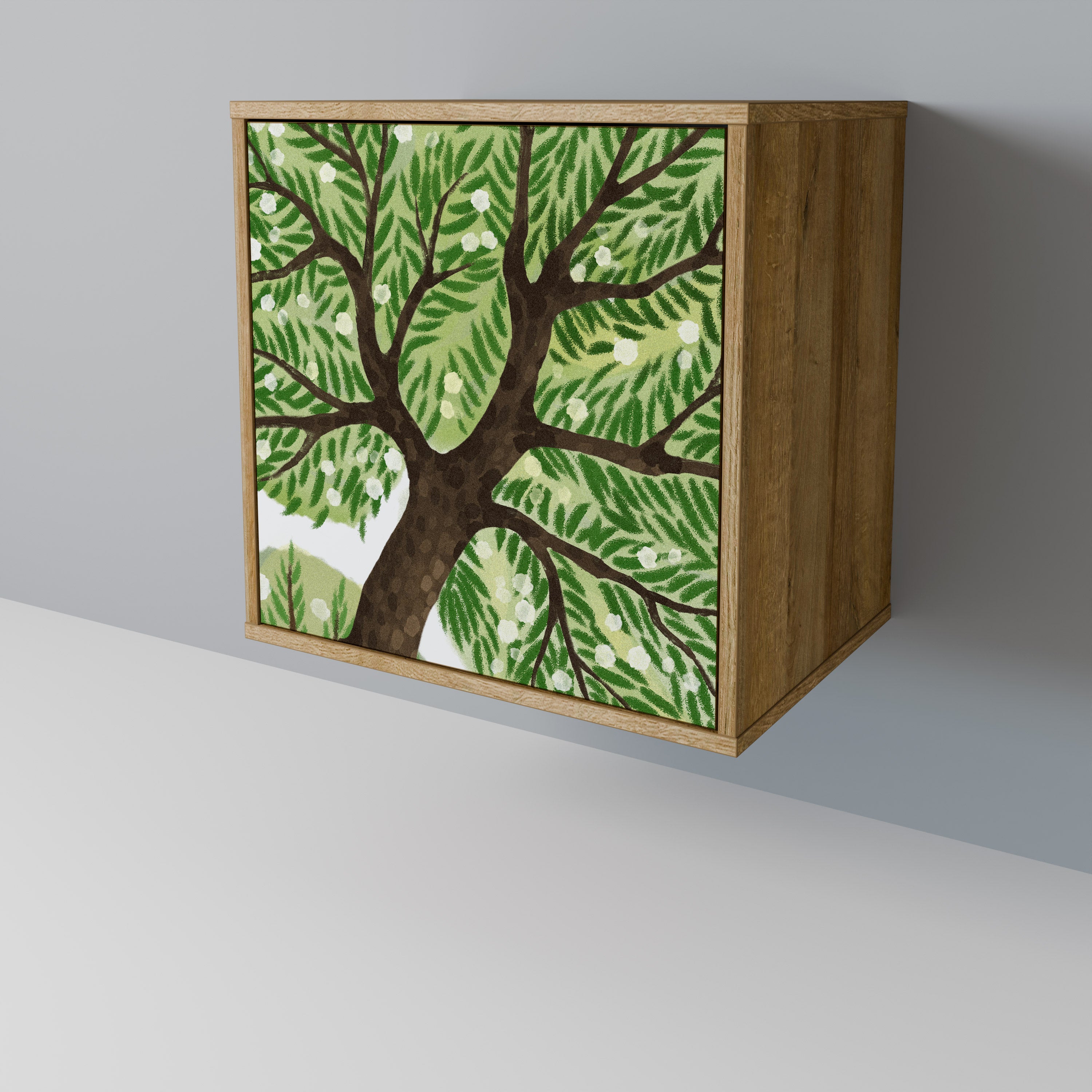 Aparador WILDERNESS DASH de 1 puerta con acabado efecto roble