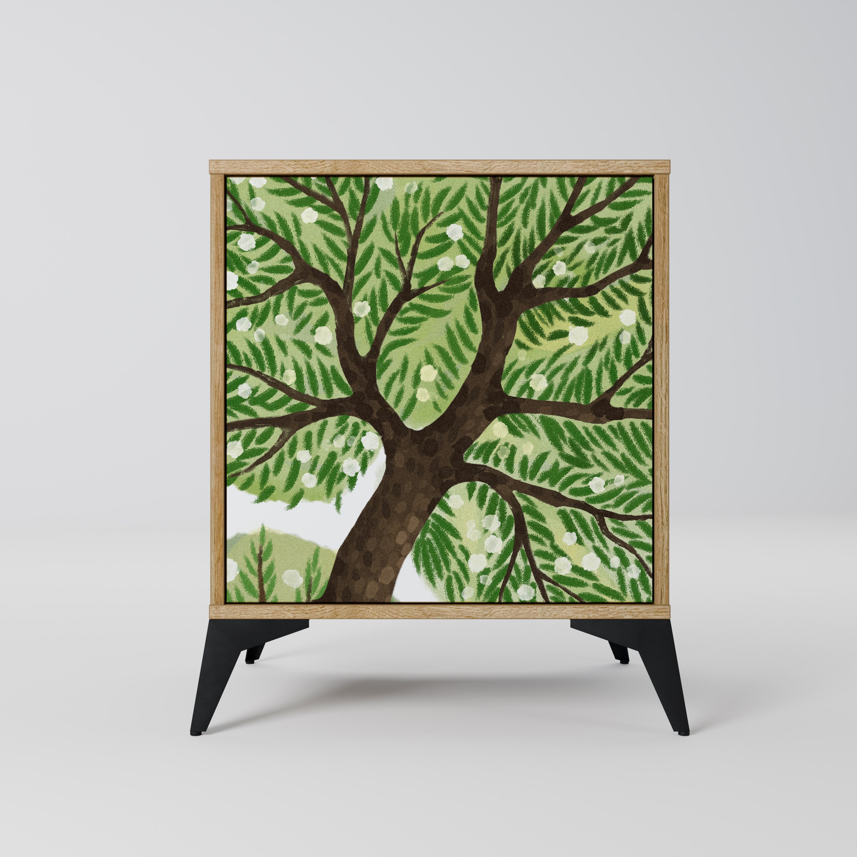 Aparador WILDERNESS DASH de 1 puerta con acabado efecto roble