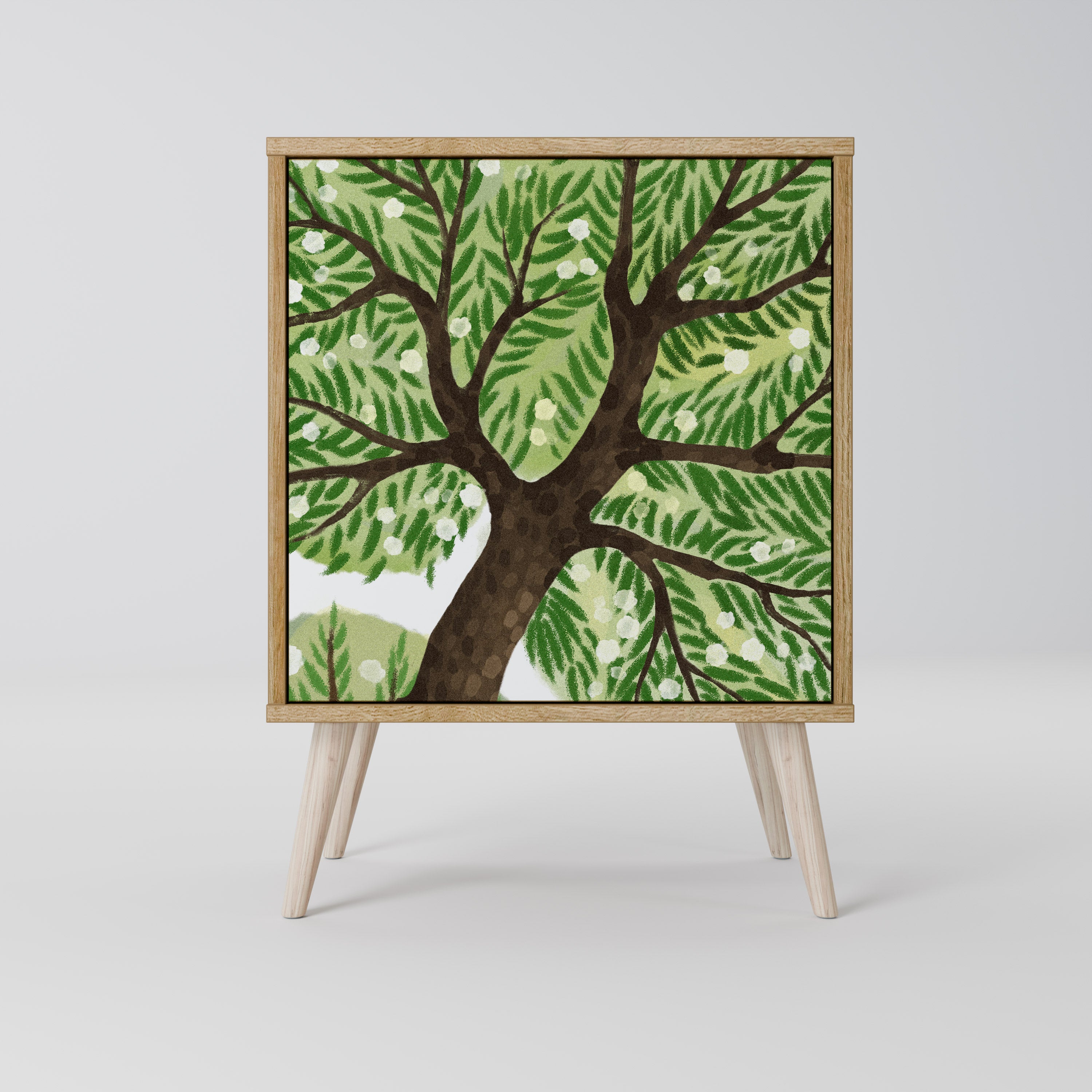 Aparador WILDERNESS DASH de 1 puerta con acabado efecto roble