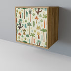 PALM SPRING 1-Door Sideboard in Oak Effect