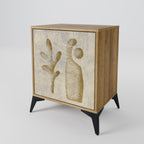 SAND SCULPTURES 1-Door Sideboard in Oak Effect