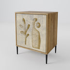 SAND SCULPTURES 1-Door Sideboard in Oak Effect