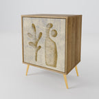 SAND SCULPTURES 1-Door Sideboard in Oak Effect