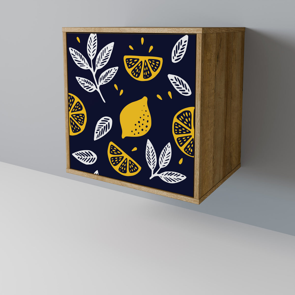 CITRUS BLACK AND WHITE 1-Door Sideboard