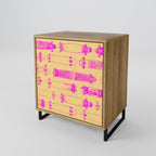 SKATEBOARD ARTISTRY 1-Door Sideboard in Oak Effect
