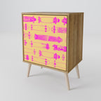 SKATEBOARD ARTISTRY 1-Door Sideboard in Oak Effect