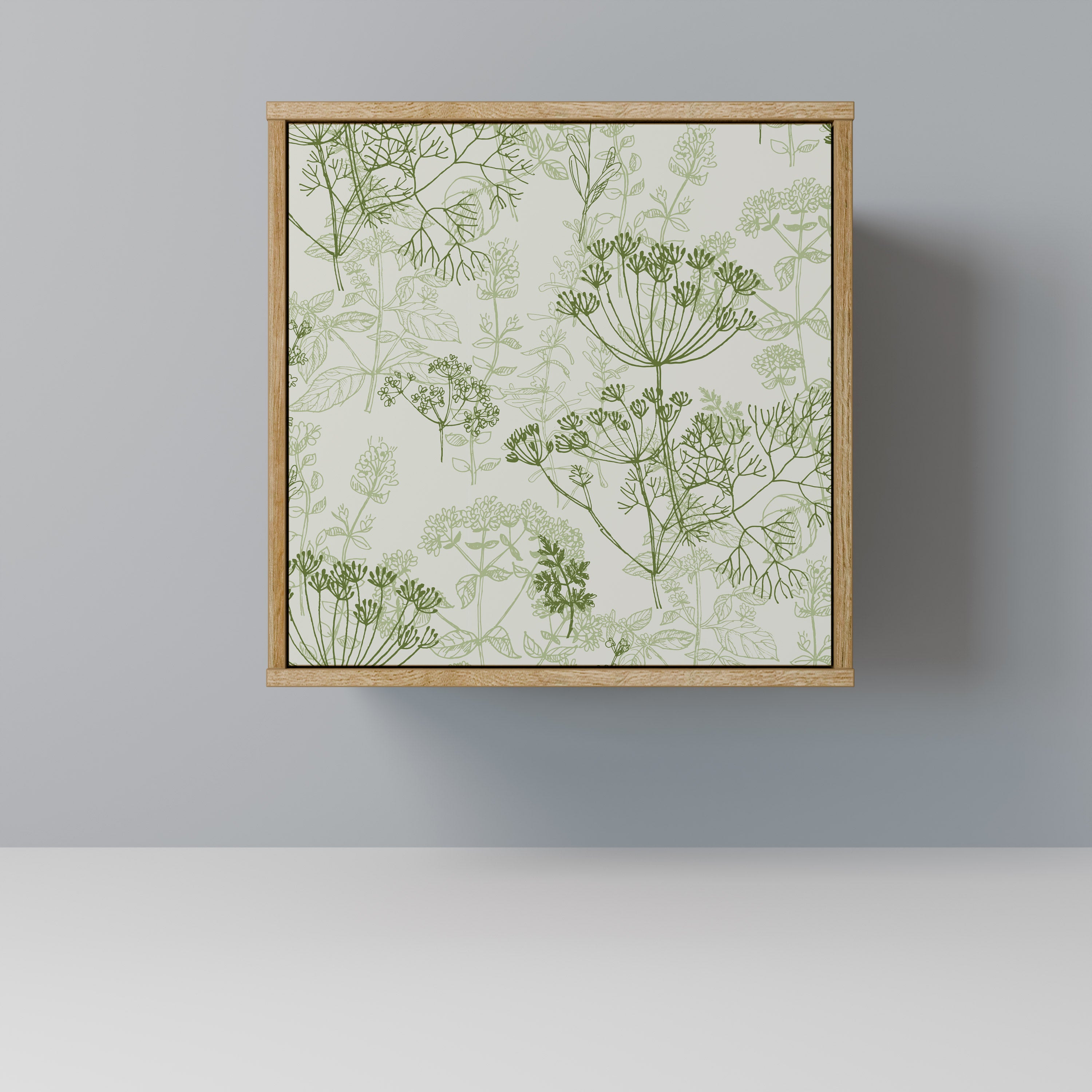 Aparador FENNEL BALDACHIN de 1 puerta con acabado efecto roble