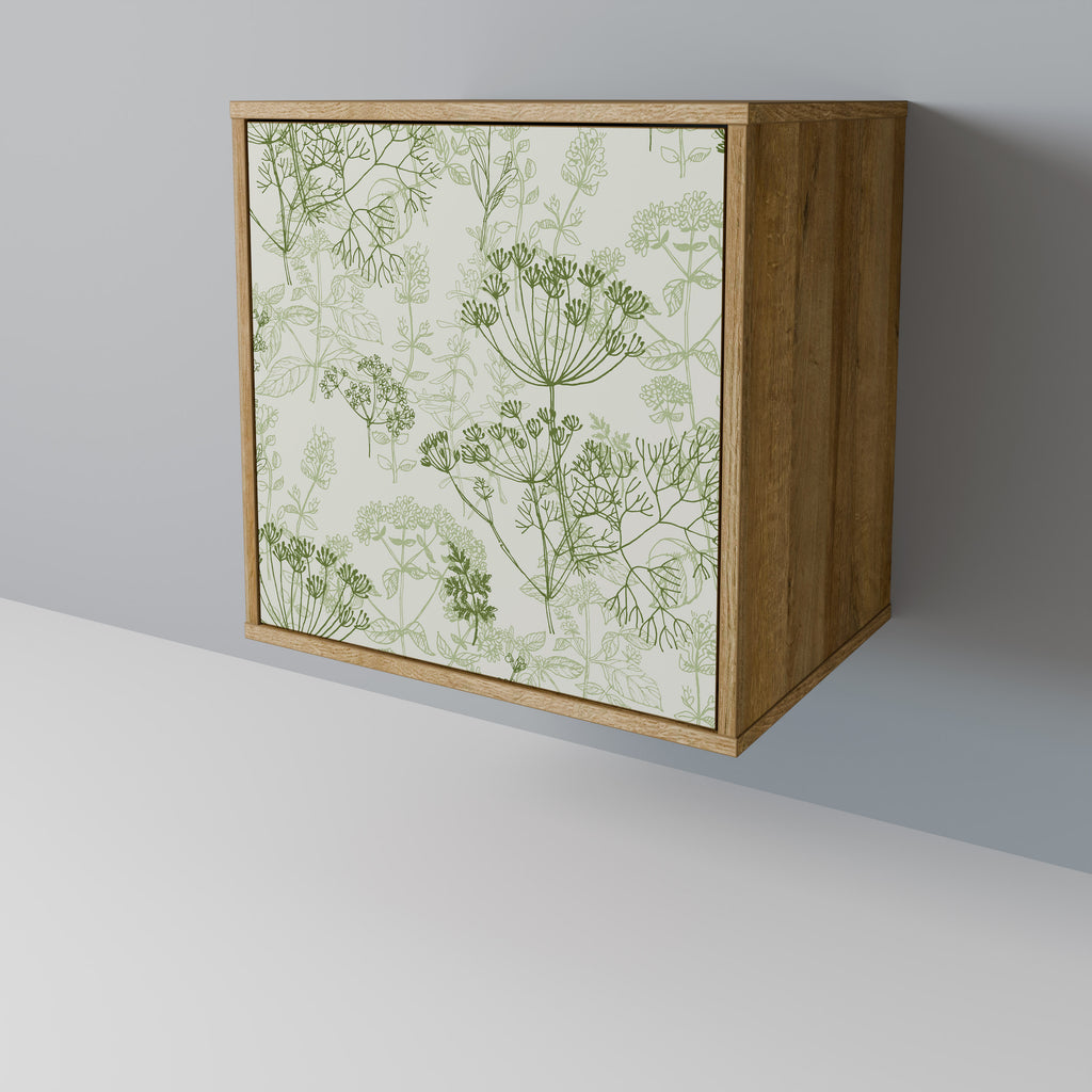 Aparador FENNEL BALDACHIN de 1 puerta con acabado efecto roble