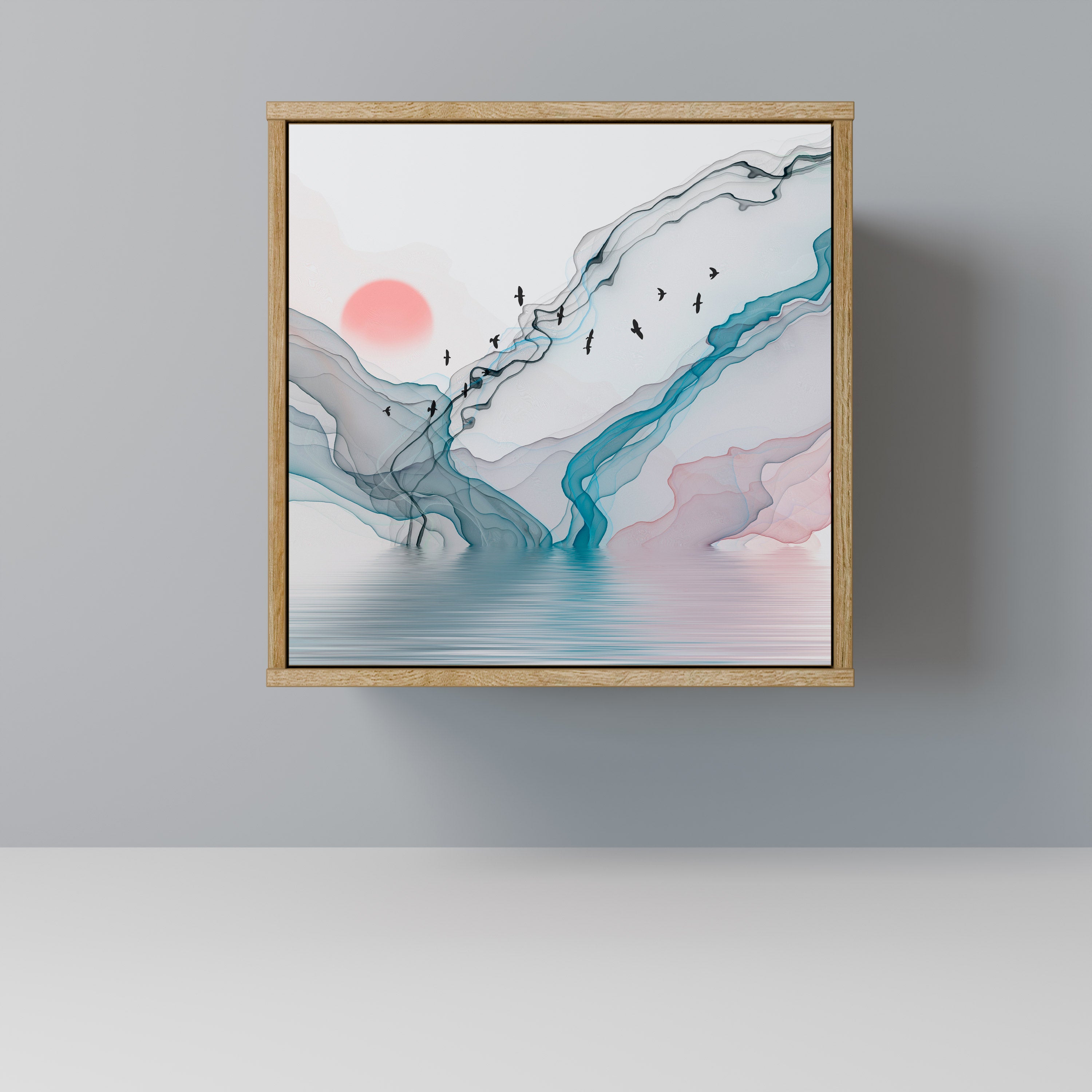 VELVET CROSSING 1-Door Sideboard in Oak Effect