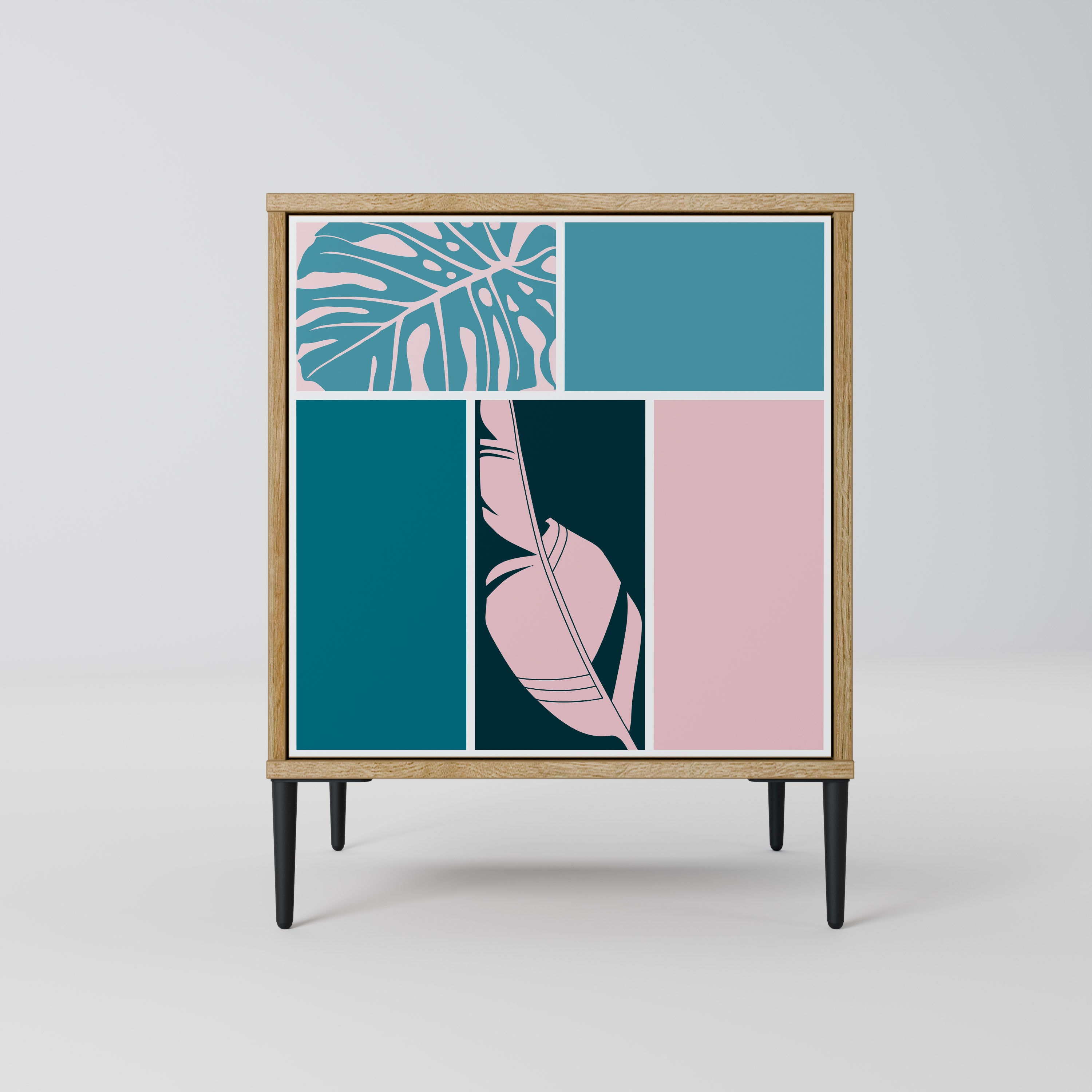 COMBINATION OF SHAPES 1-Door Sideboard in Oak Effect