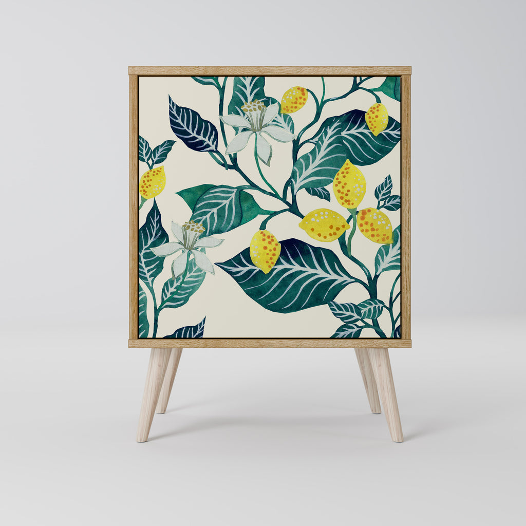 Aparador de una puerta LEMON TREE con acabado roble