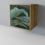 ROYAL GREEN Aparador de 1 Puerta en Efecto Roble