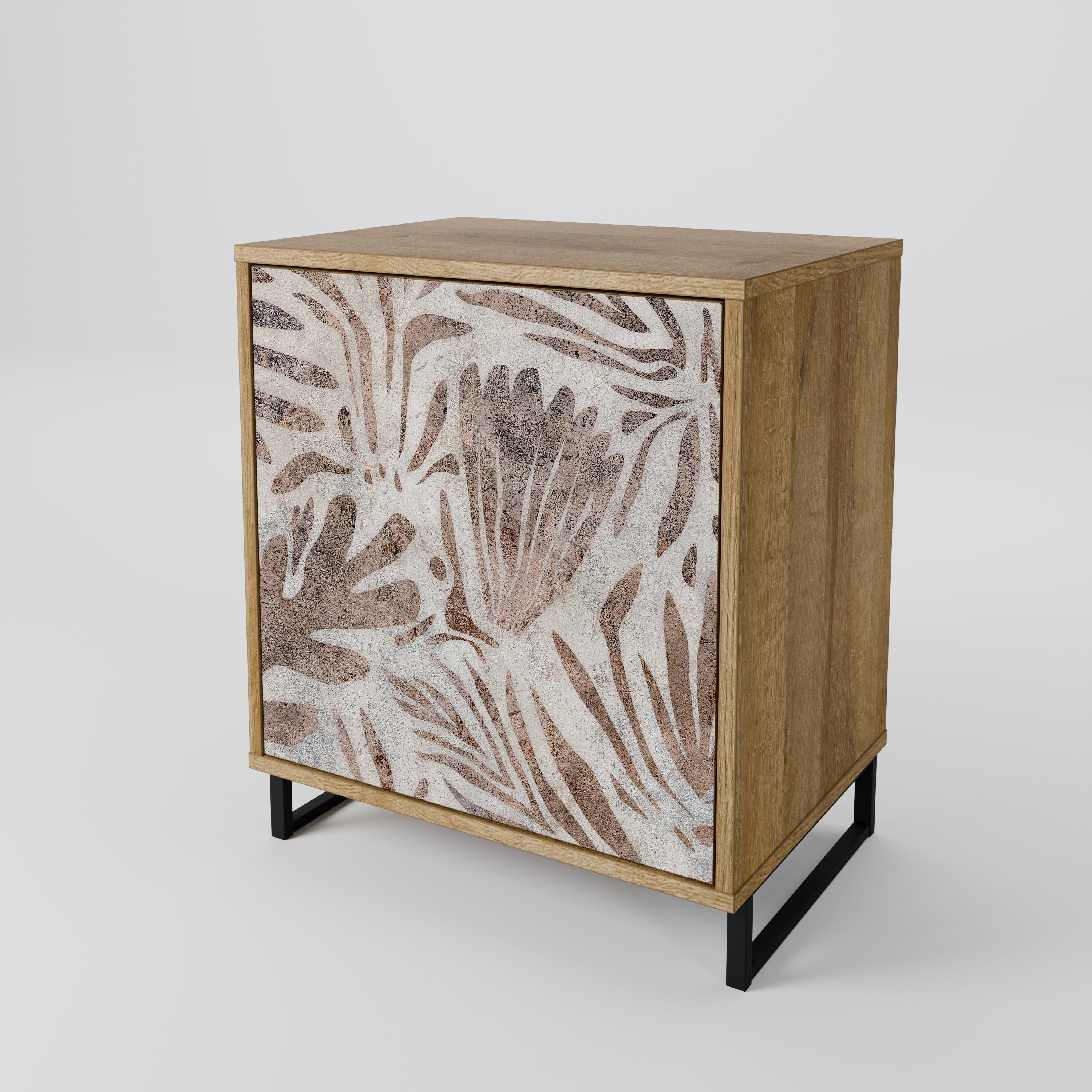 PASSING TIME 1-Door Sideboard in Oak Effect