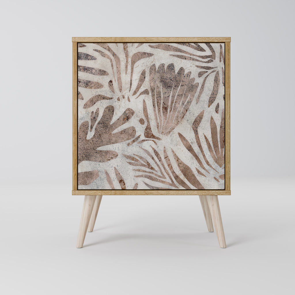 Aparador PASSING TIME de 1 puerta con acabado roble