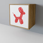 CHILDHOOD MEMORY Aparador de 1 Puerta en Efecto Roble