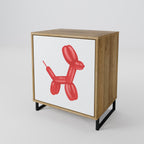 CHILDHOOD MEMORY Aparador de 1 Puerta en Efecto Roble