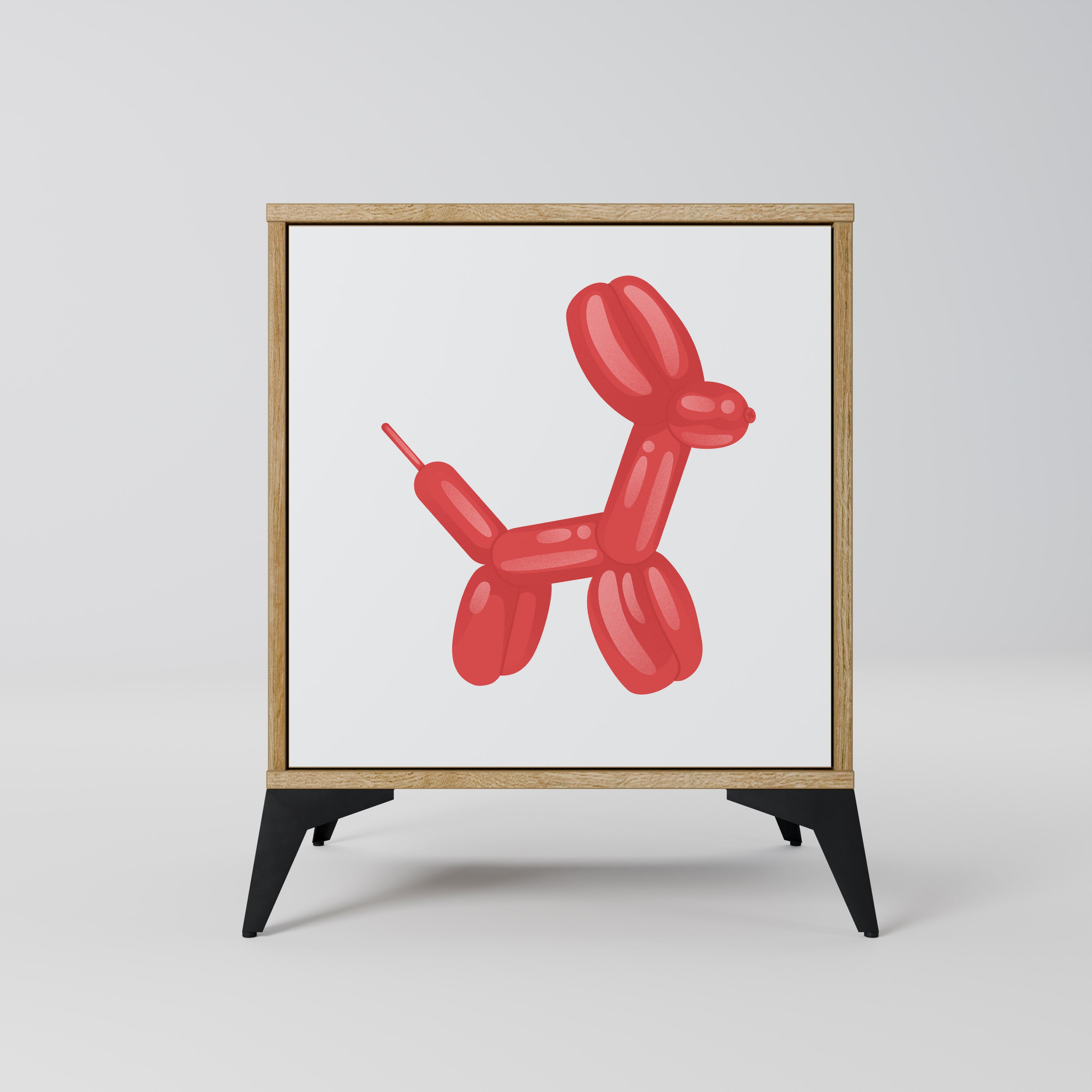 CHILDHOOD MEMORY 1-Door Sideboard in Oak Effect