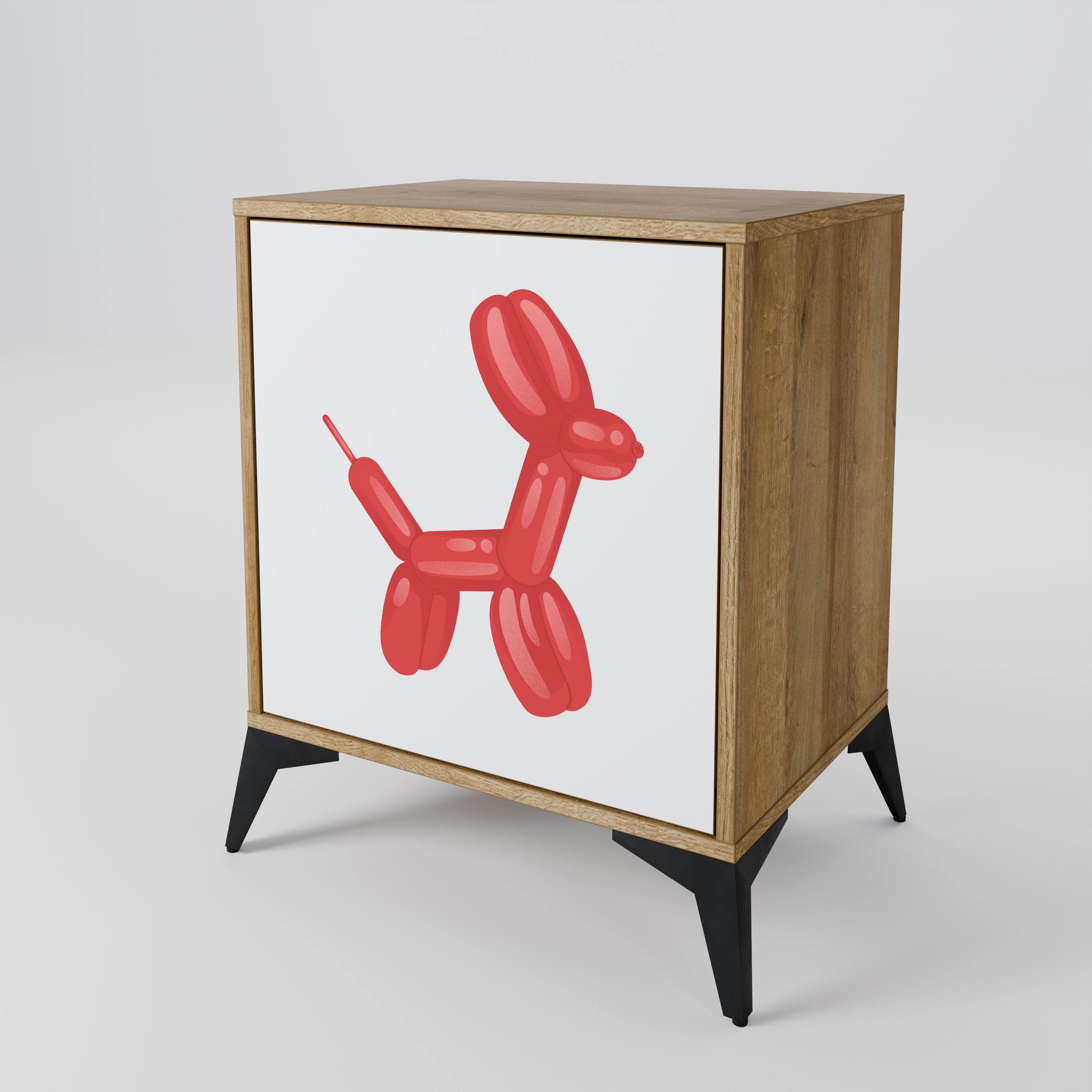 CHILDHOOD MEMORY 1-Door Sideboard in Oak Effect