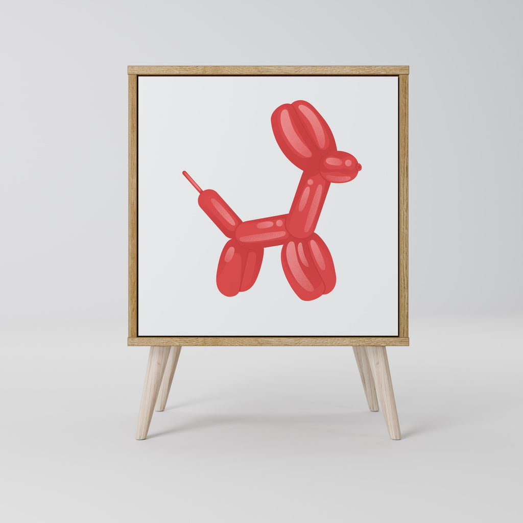 CHILDHOOD MEMORY 1-Door Sideboard in Oak Effect