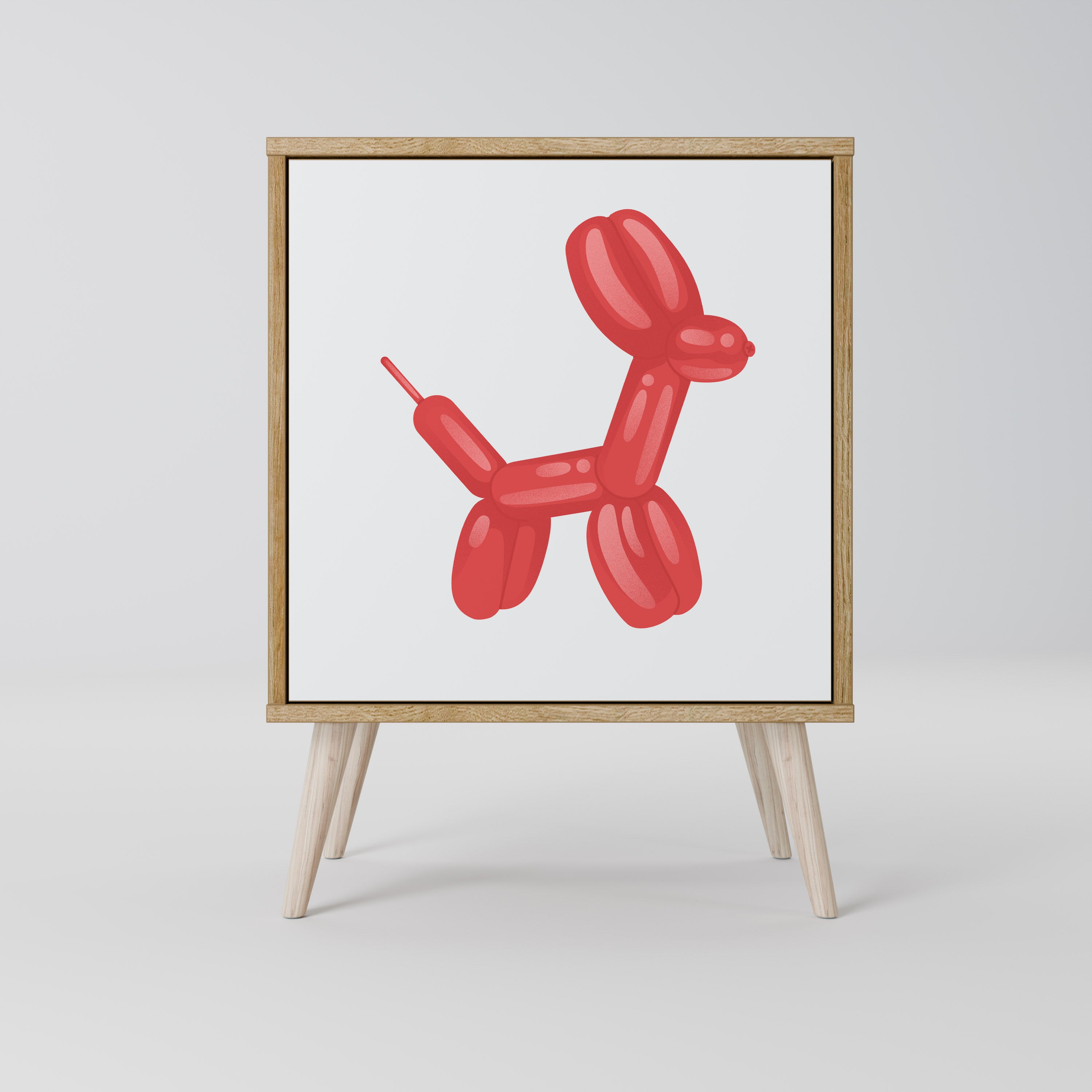 CHILDHOOD MEMORY 1-Door Sideboard in Oak Effect