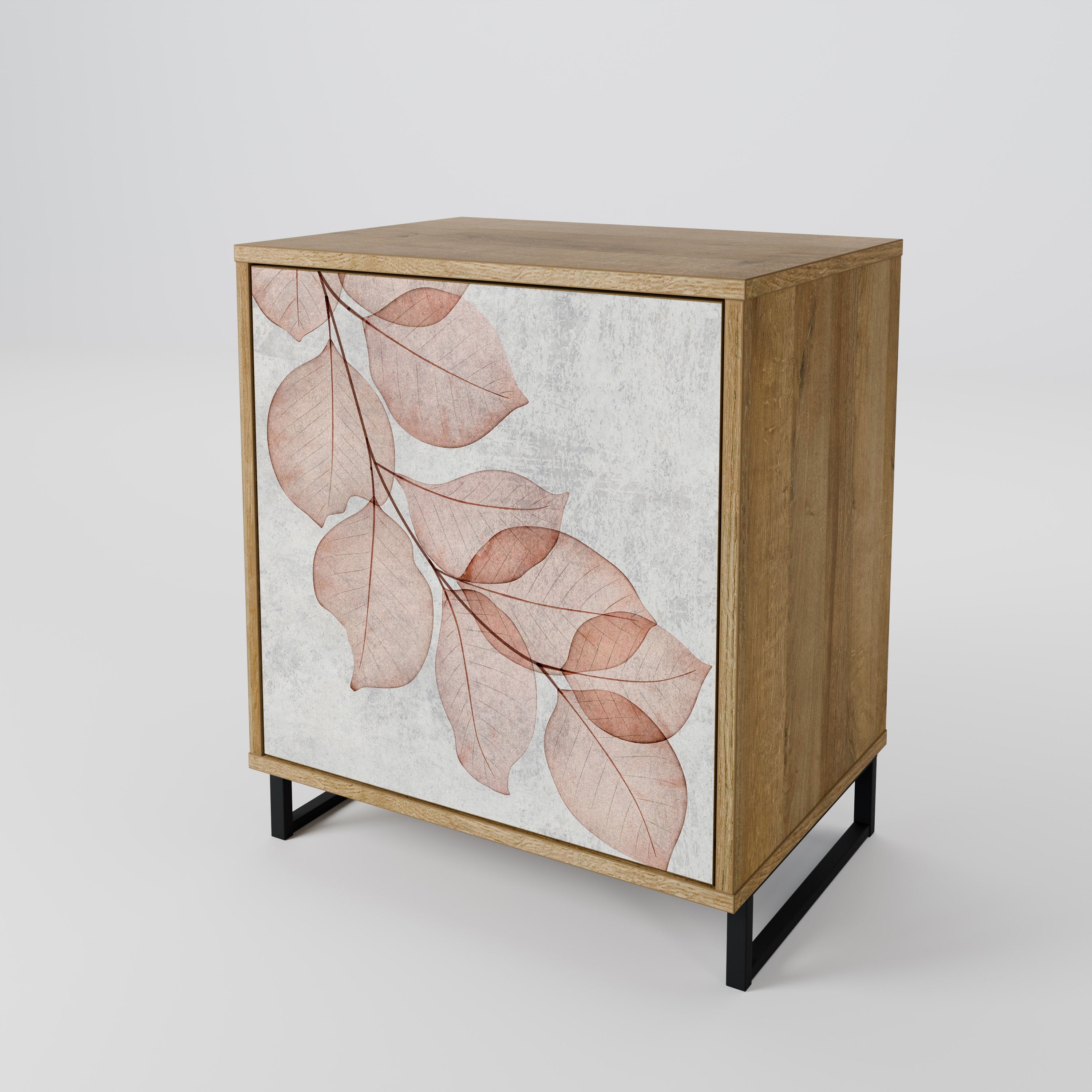 AUTUMN FRAGILITY 1-Door Sideboard in Oak Effect