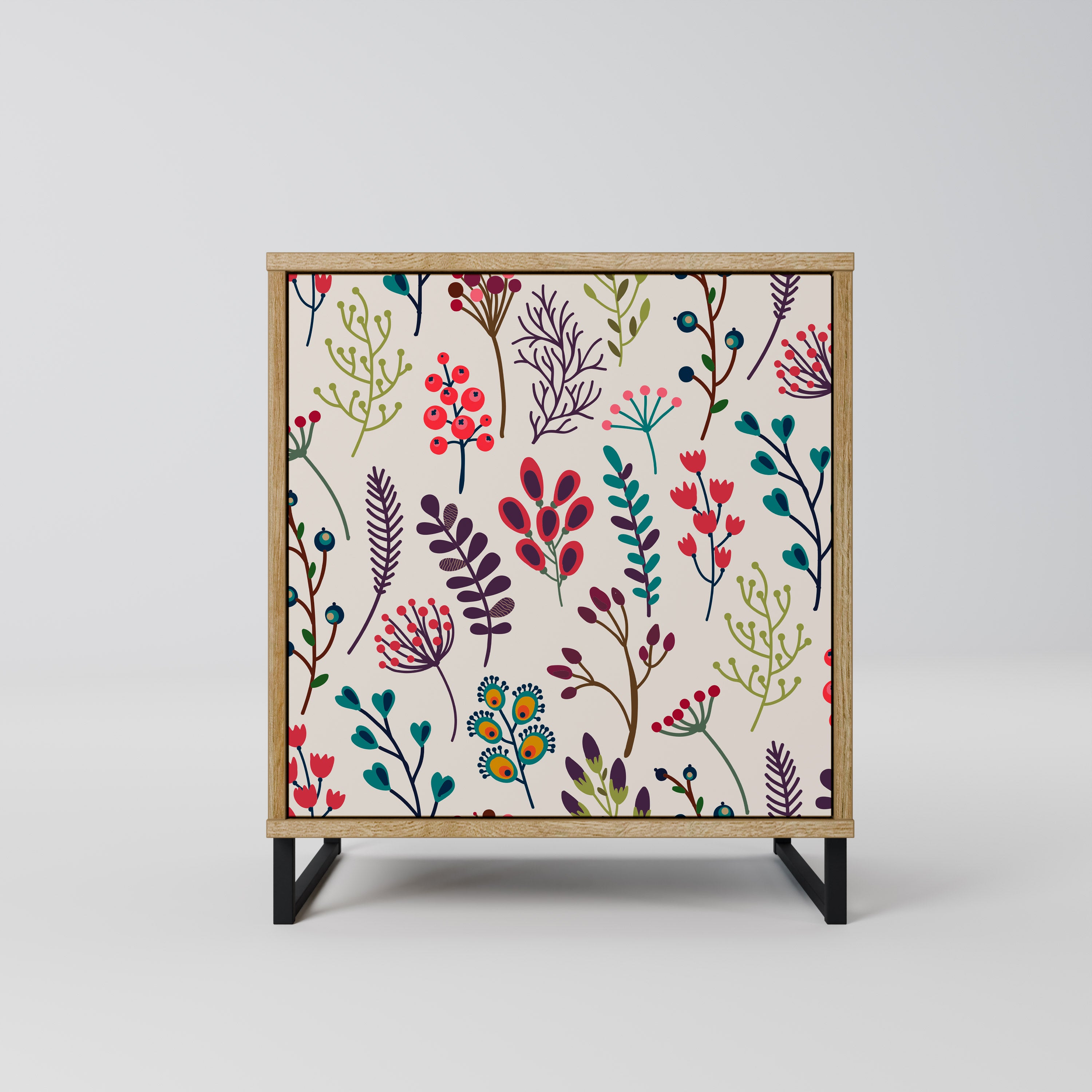 AUTUMN SUNDRIES 1-Door Sideboard in Oak Effect