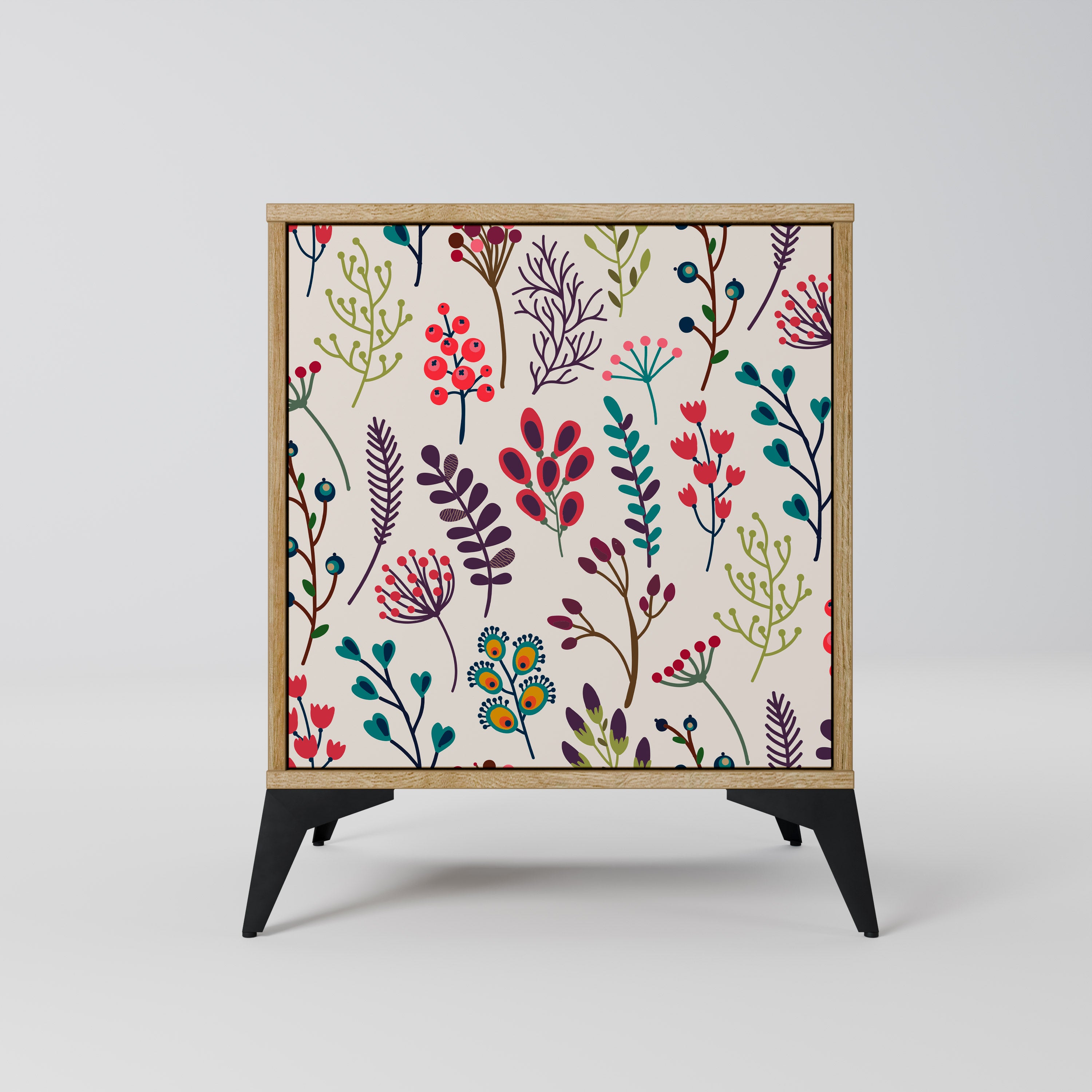 AUTUMN SUNDRIES 1-Door Sideboard in Oak Effect