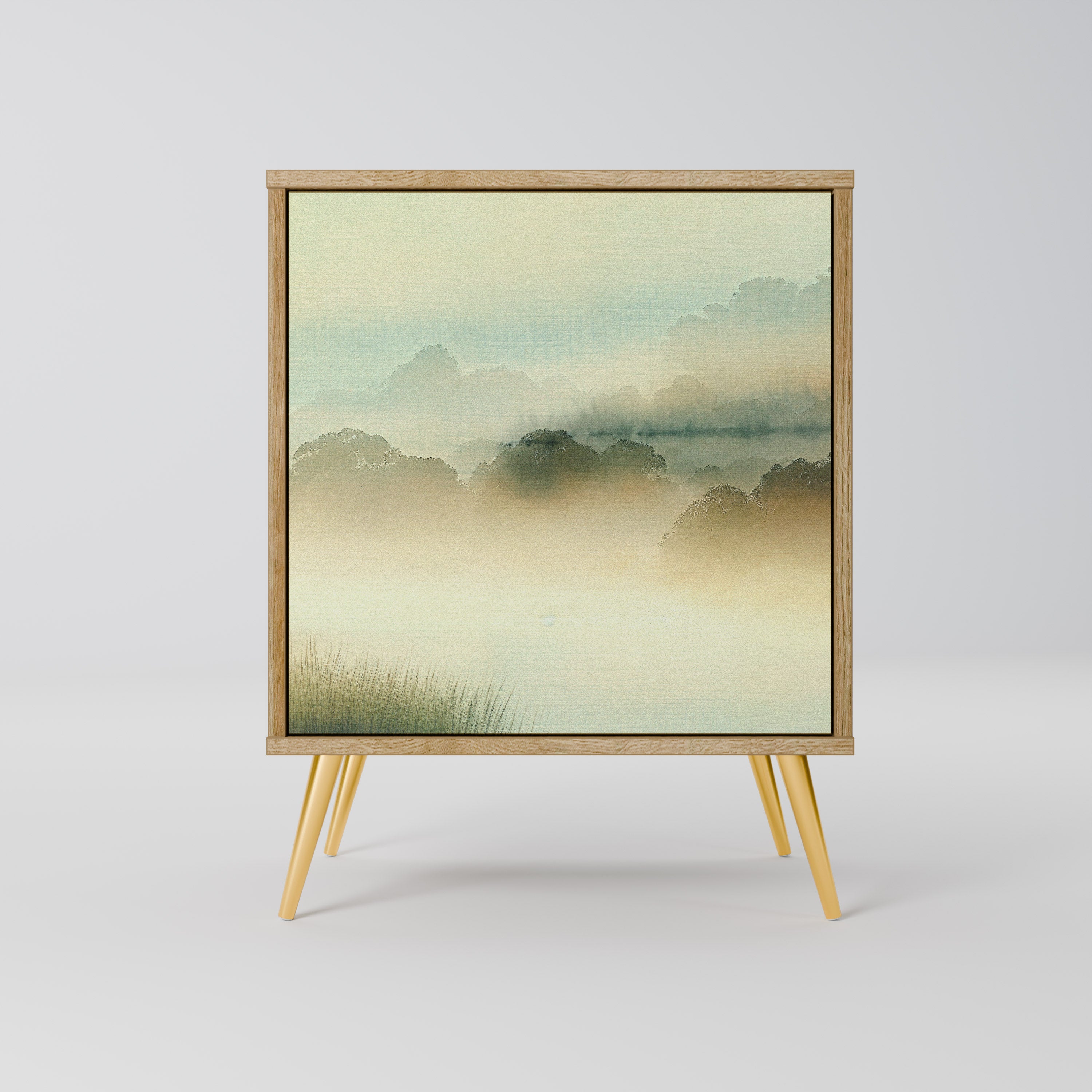 MORNING BY THE LAKE 1-Door Sideboard in Oak Effect