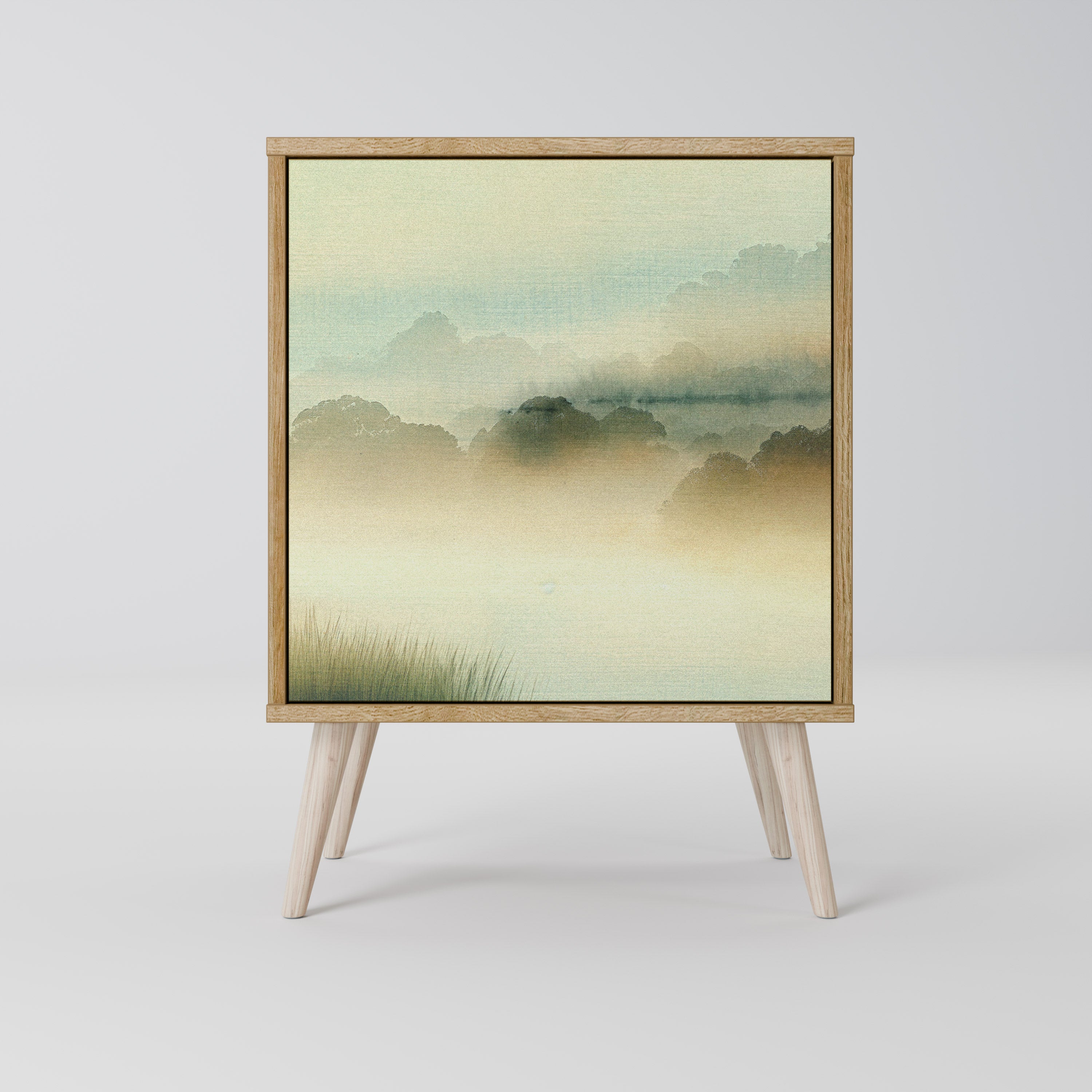 MORNING BY THE LAKE 1-Door Sideboard in Oak Effect