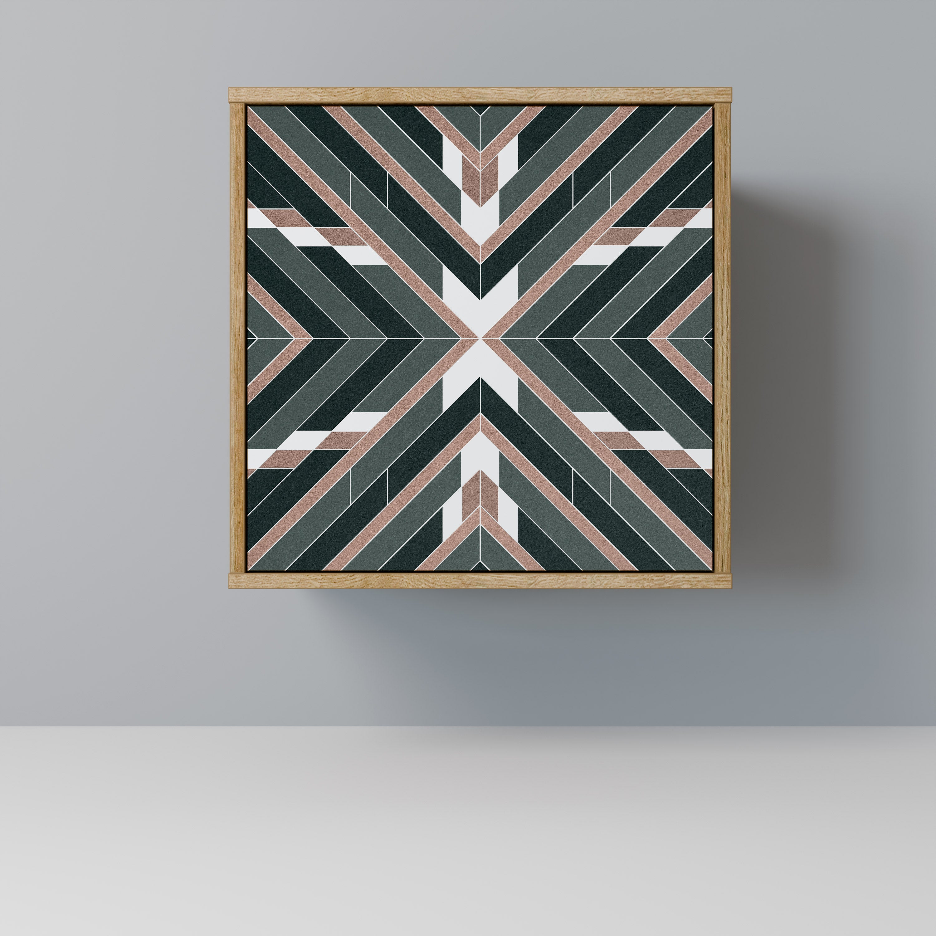 Aparador DIMENSION DELIGHTS de 1 puerta con acabado efecto roble