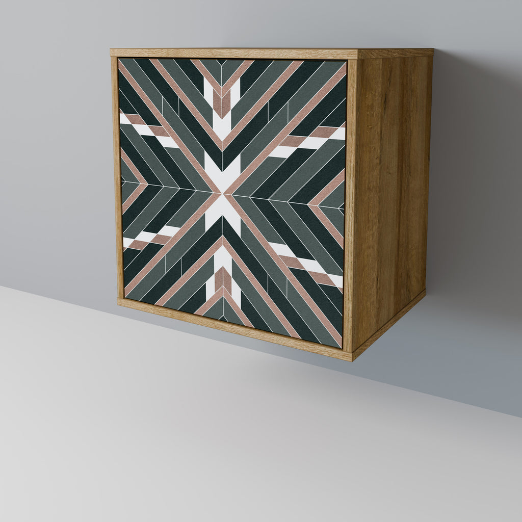 Aparador DIMENSION DELIGHTS de 1 puerta con acabado efecto roble