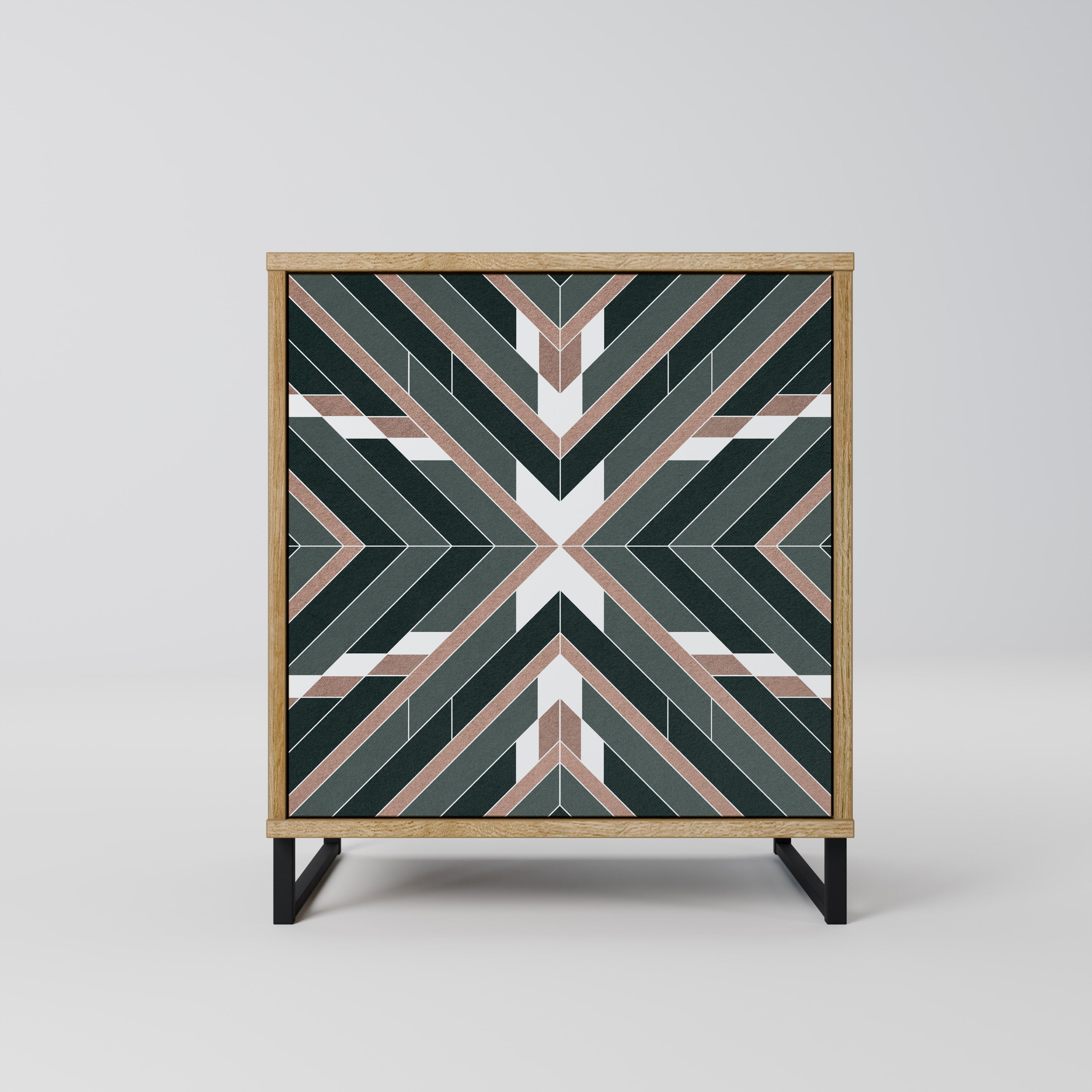 Aparador DIMENSION DELIGHTS de 1 puerta con acabado efecto roble