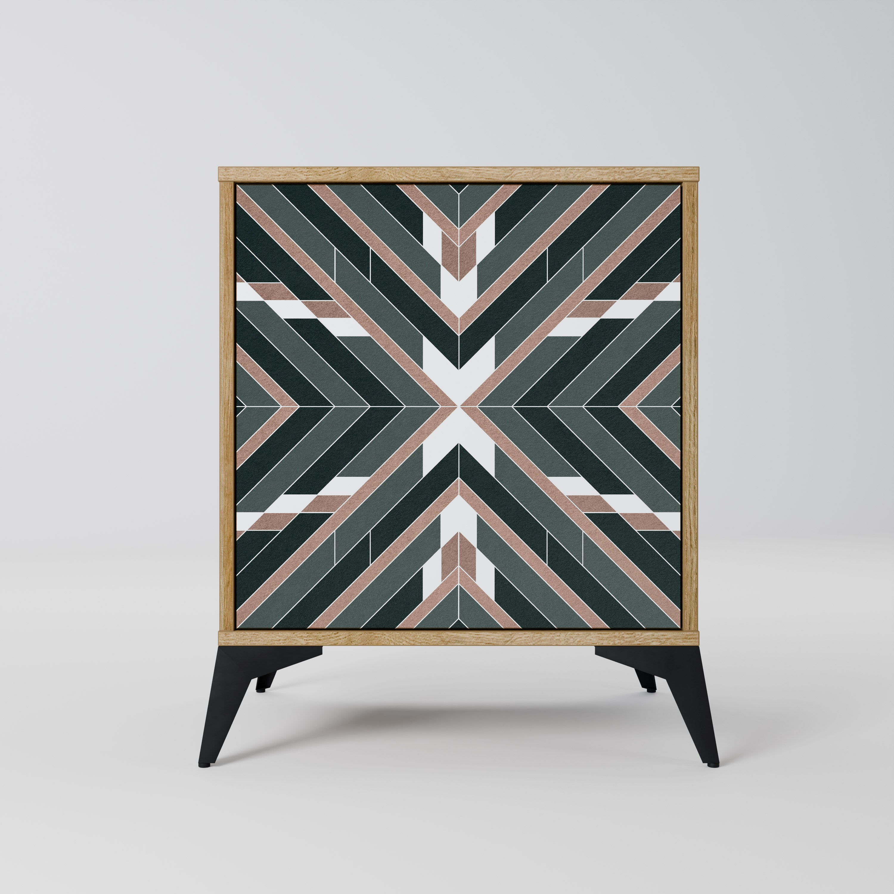 Aparador DIMENSION DELIGHTS de 1 puerta con acabado efecto roble