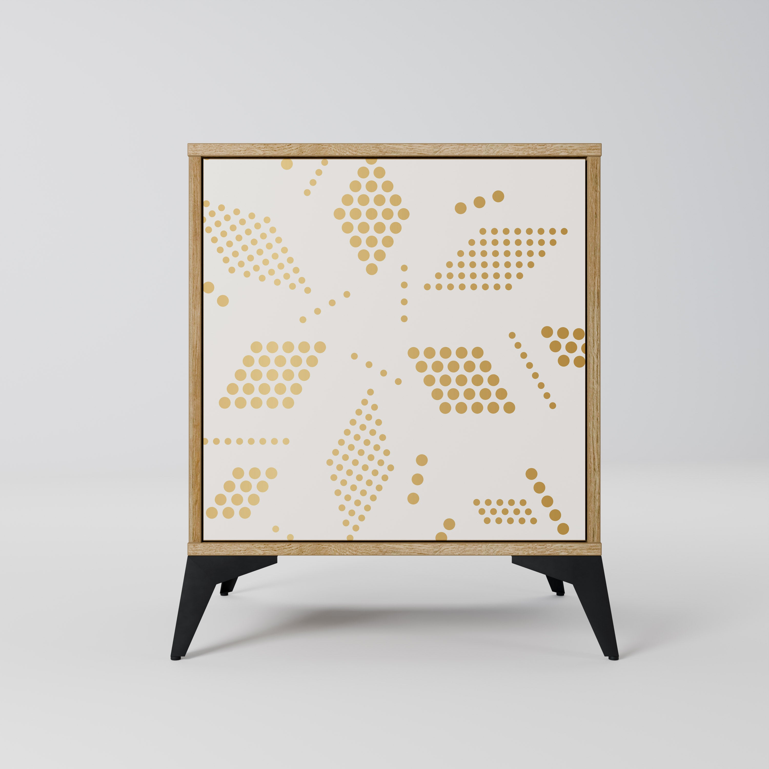 Aparador SPOTTED DAZE de 1 puerta con acabado efecto roble