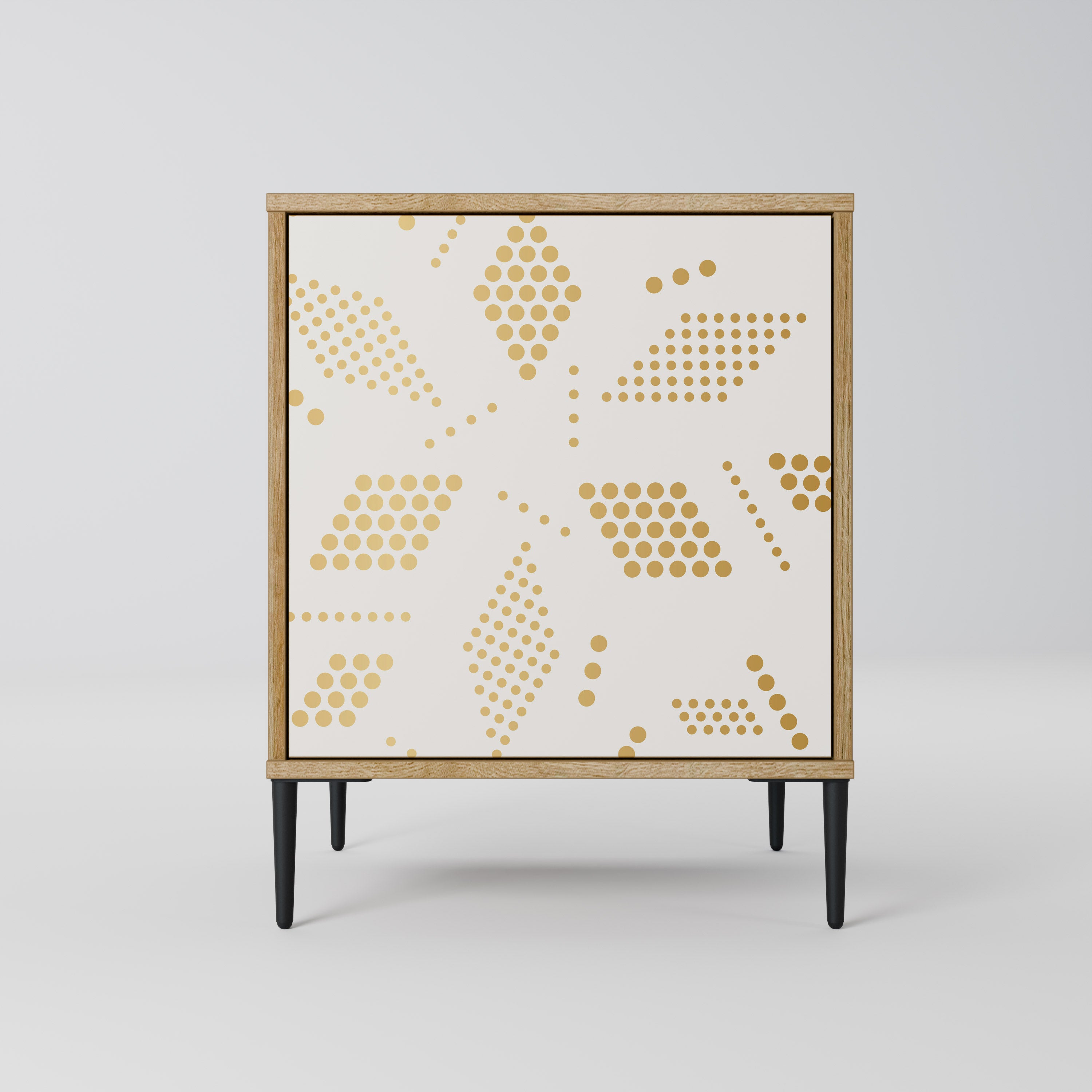 Aparador SPOTTED DAZE de 1 puerta con acabado efecto roble