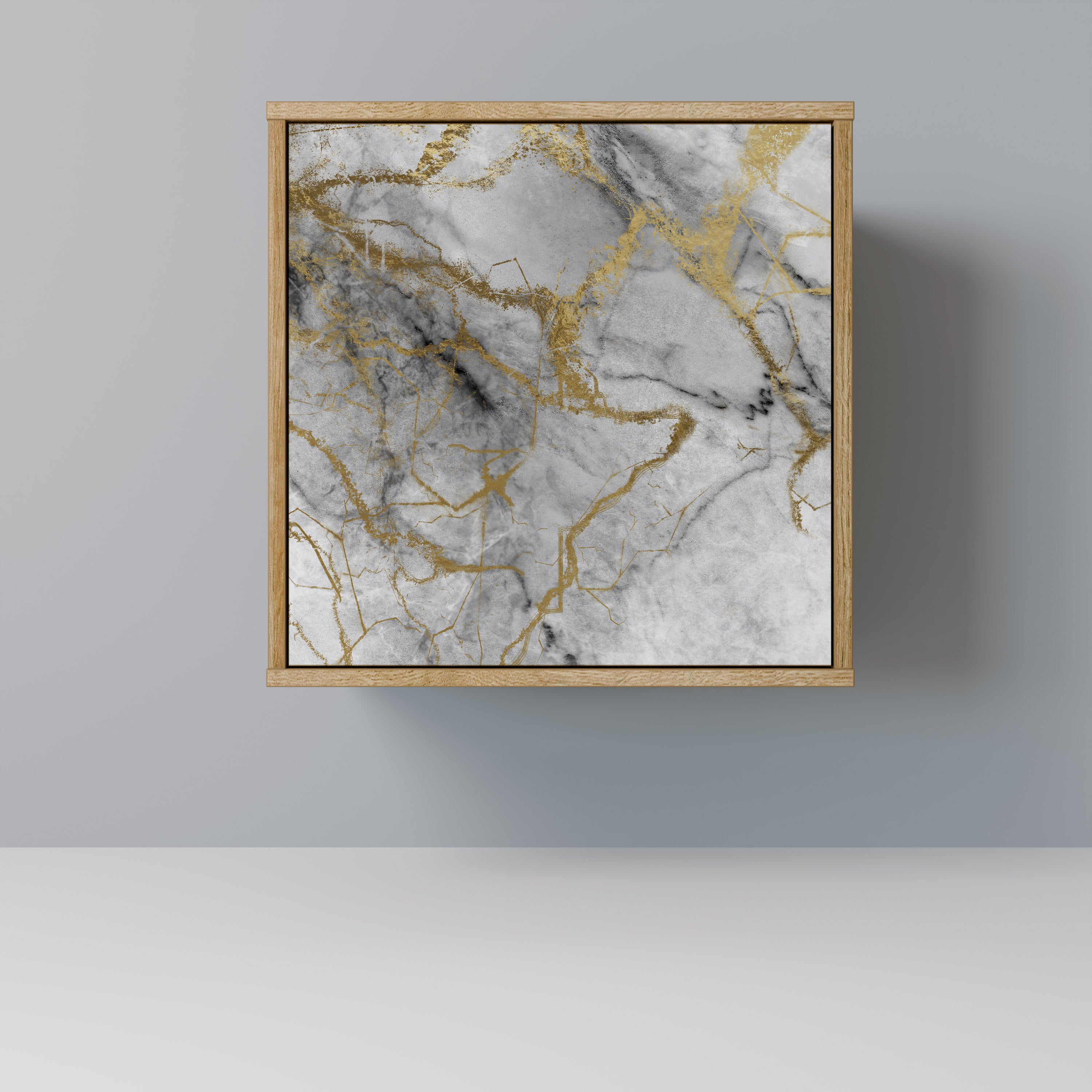 Aparador TIMELESS GLIDE de 1 puerta con acabado roble