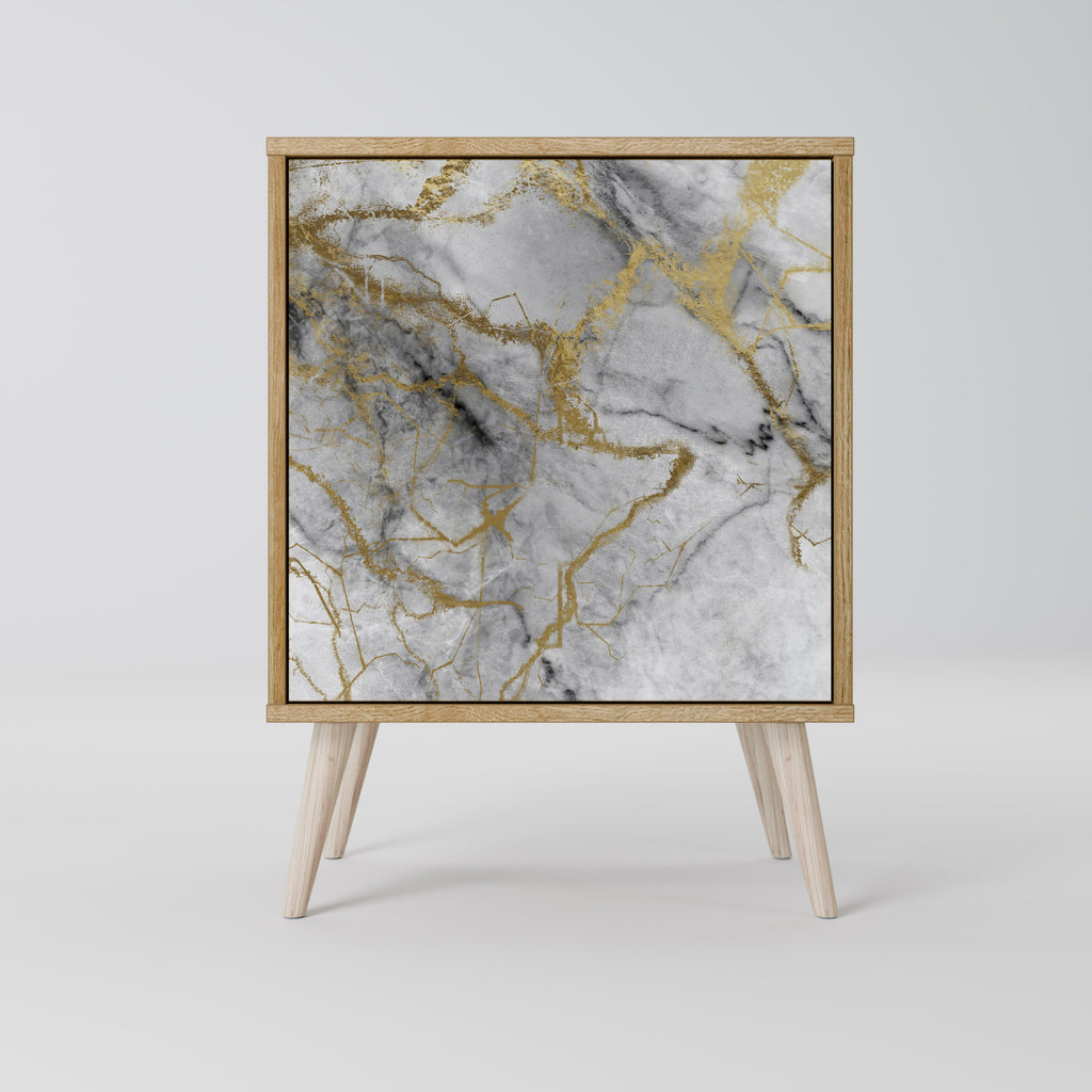 Aparador TIMELESS GLIDE de 1 puerta con acabado roble