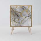 TIMELESS GLIDE Aparador de 1 Puerta en Efecto Roble