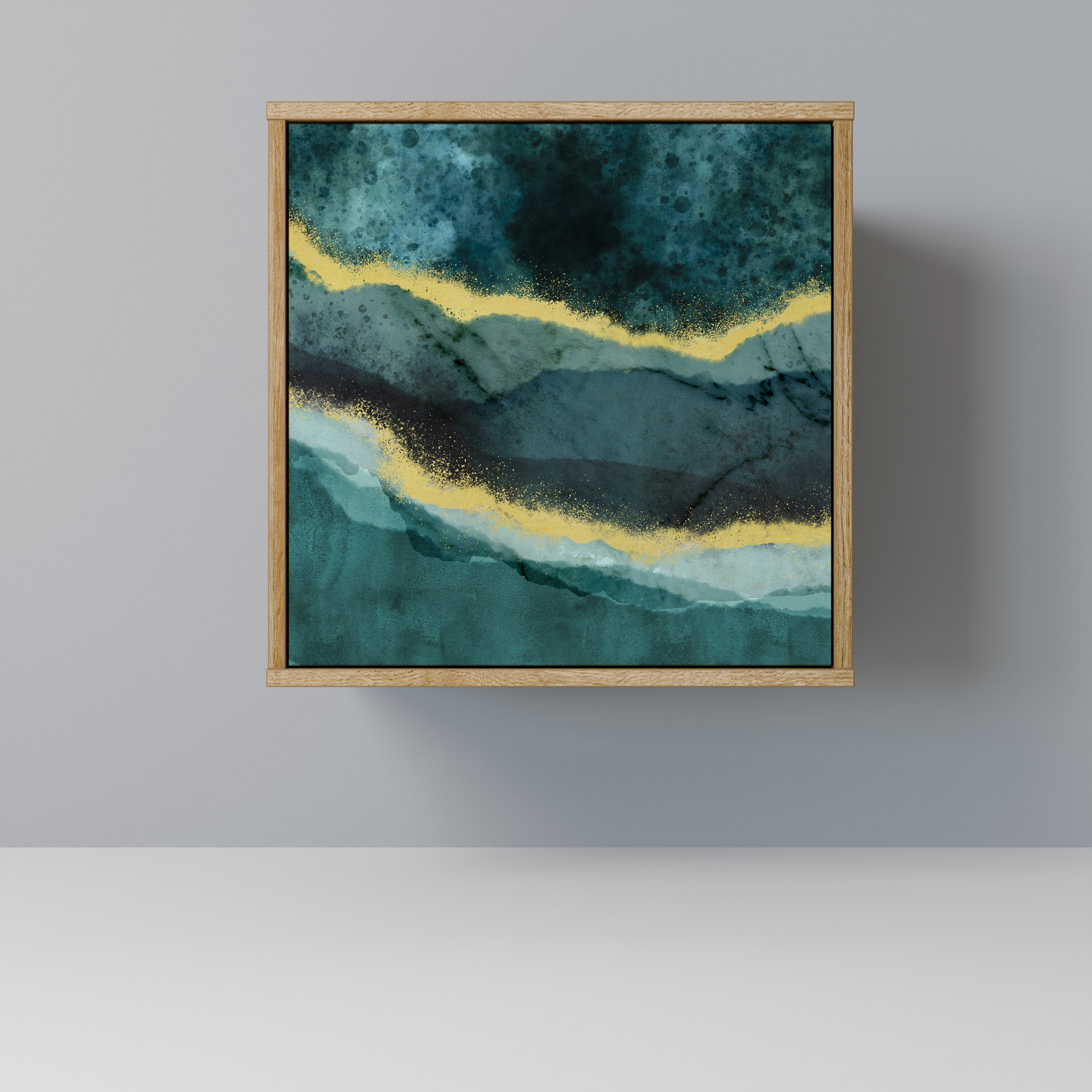 Aparador GOLDRUSH ODYSSEY de 1 puerta con acabado efecto roble