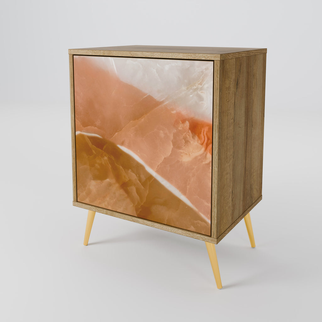 Aparador SANDHILLS SPLENDOUR de 1 puerta con acabado efecto roble