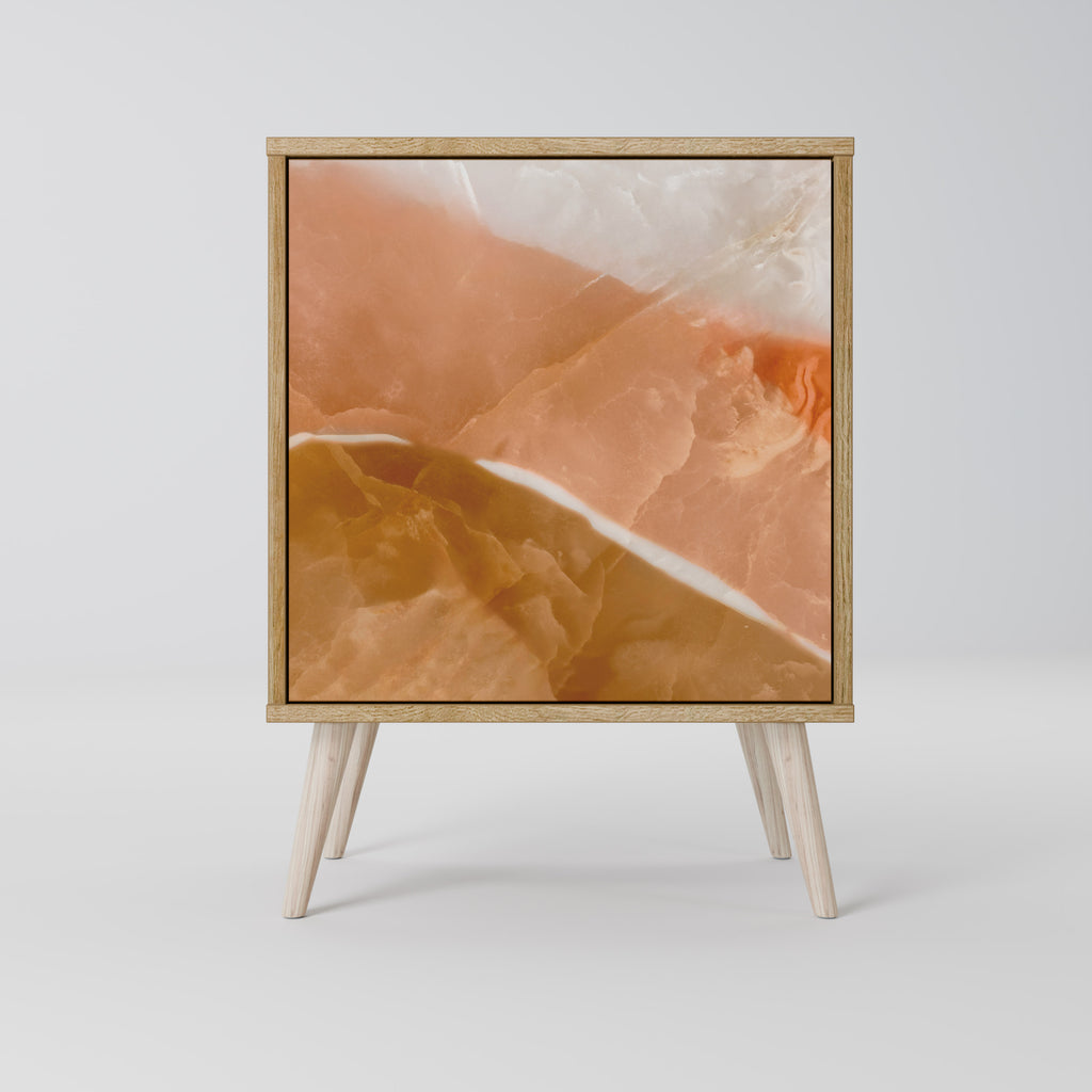 Aparador SANDHILLS SPLENDOUR de 1 puerta con acabado efecto roble