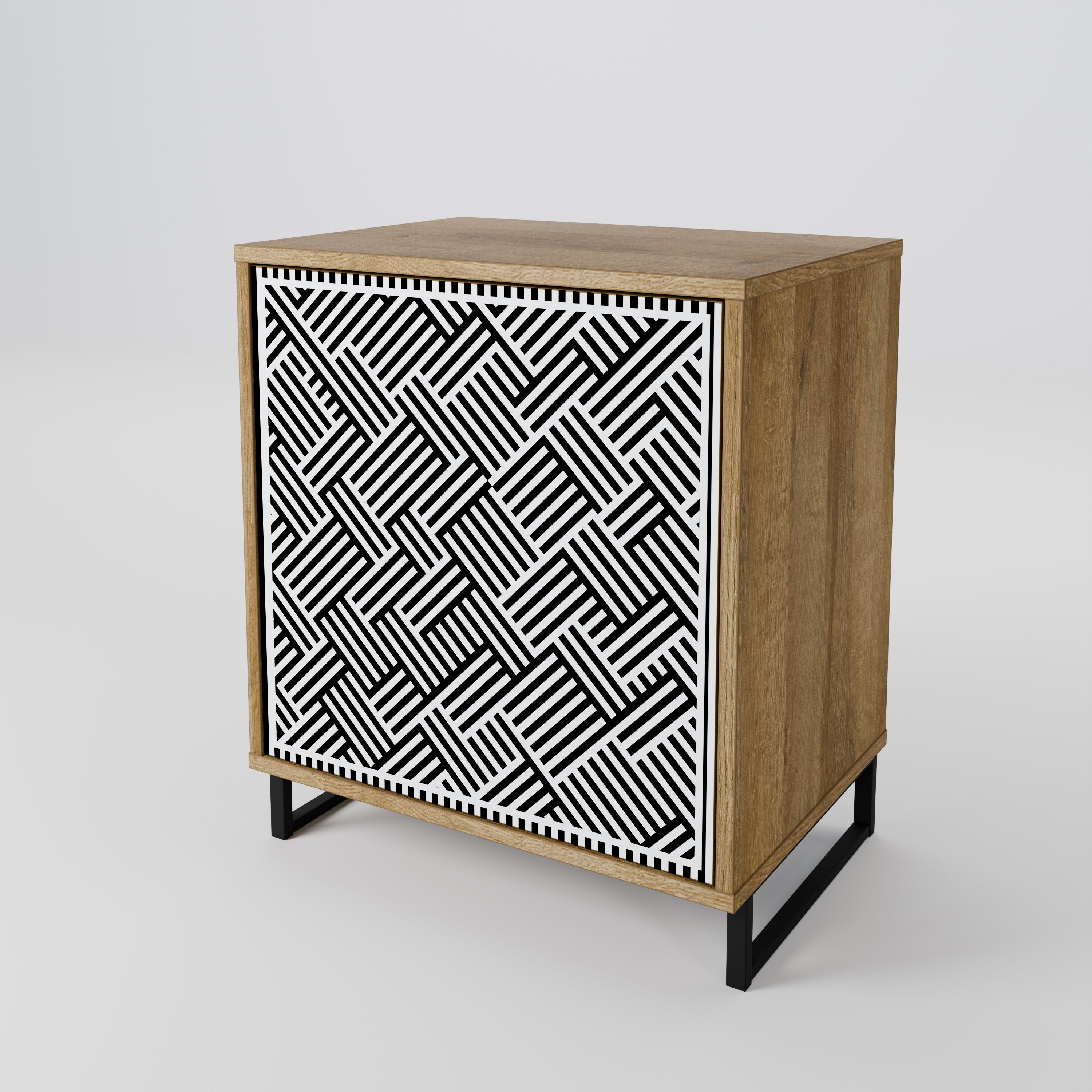 TEMPORARY SEQUENCE 1-Door Sideboard in Oak Effect