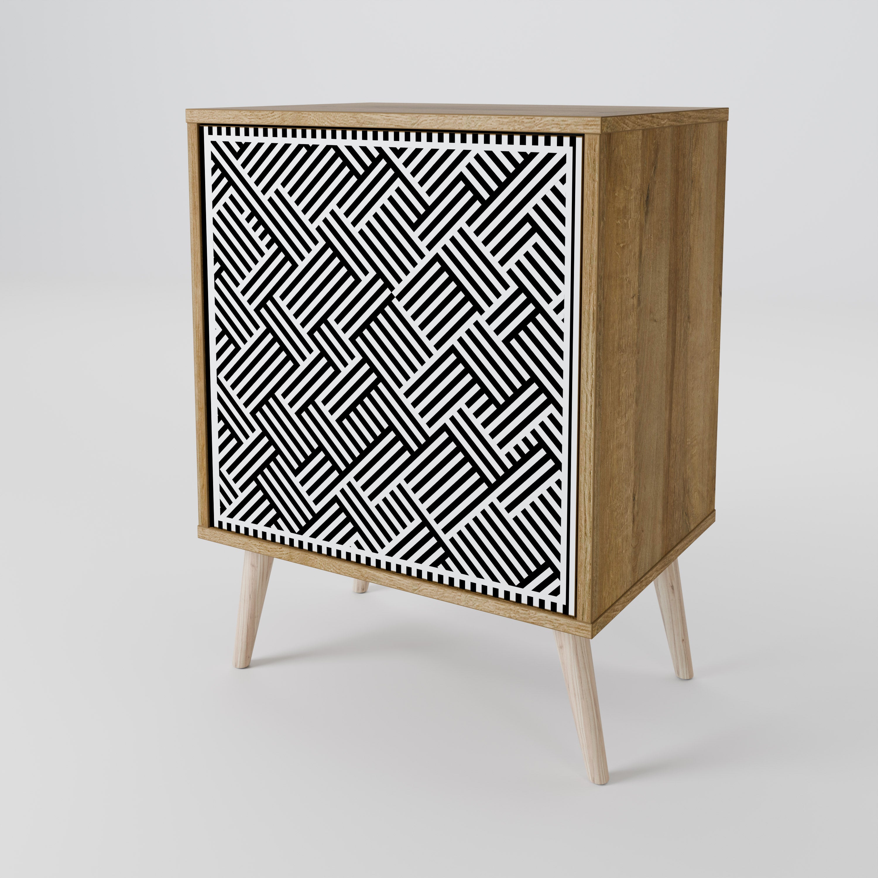 TEMPORARY SEQUENCE 1-Door Sideboard in Oak Effect