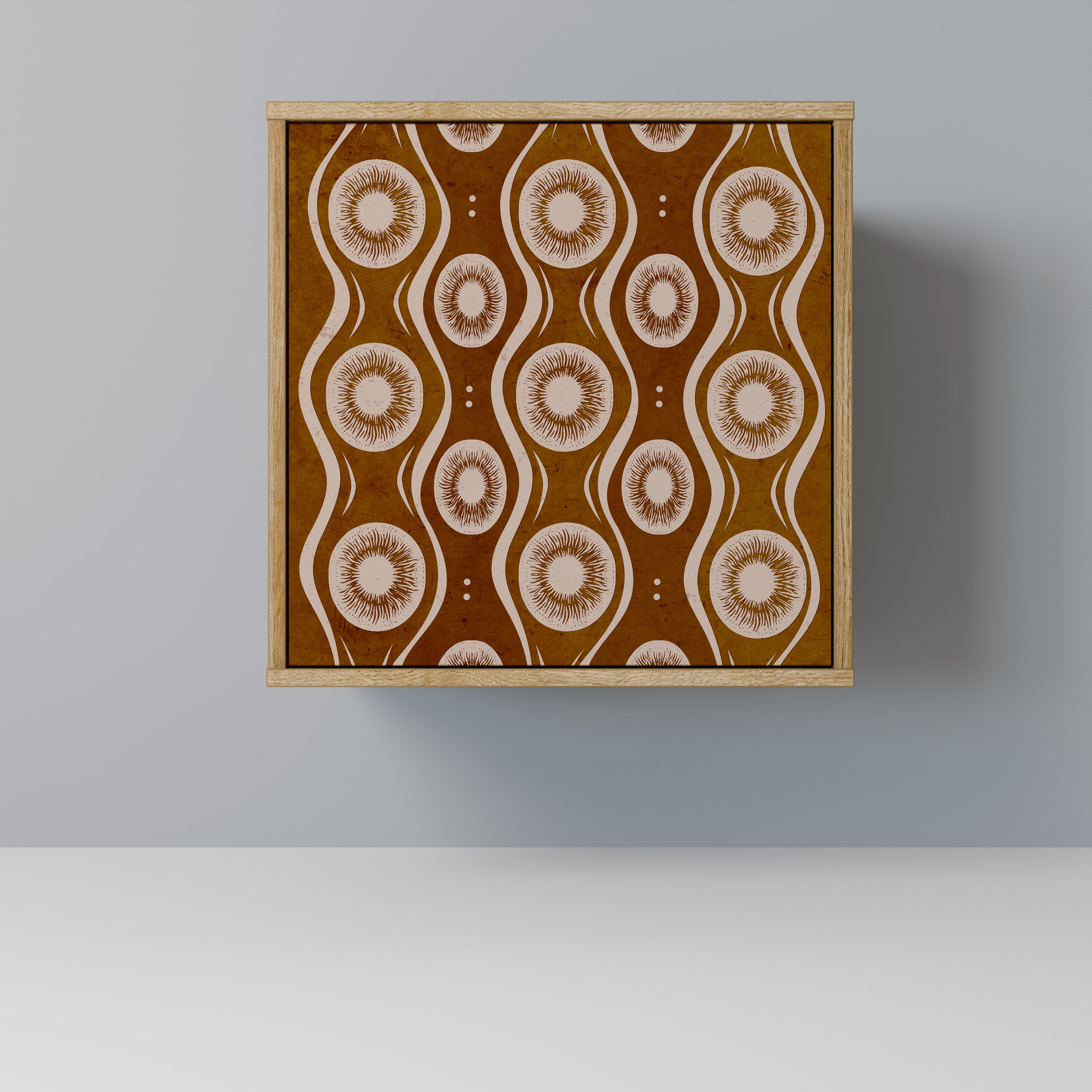 BROWN EYES 1-Door Sideboard in Oak Effect