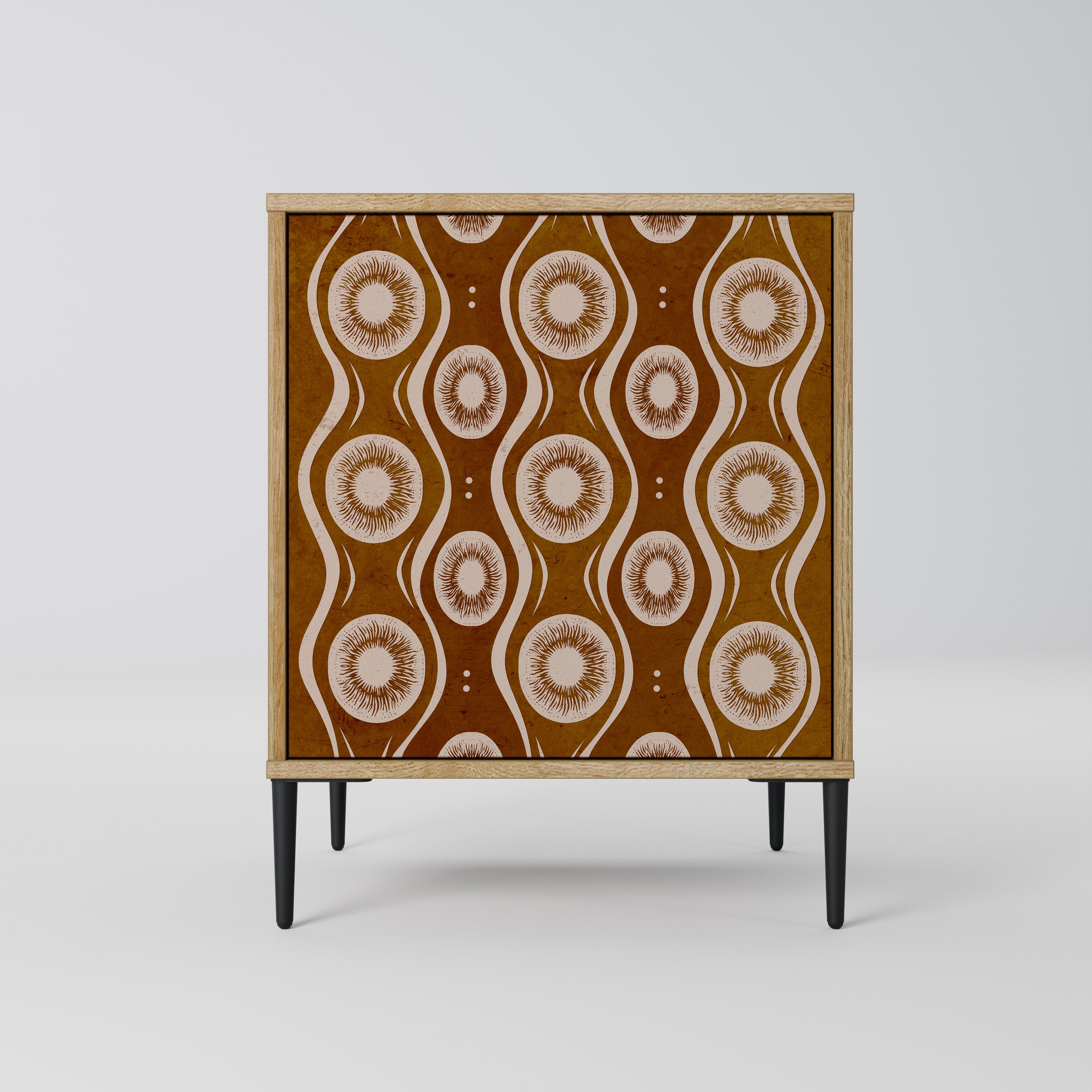 BROWN EYES 1-Door Sideboard in Oak Effect