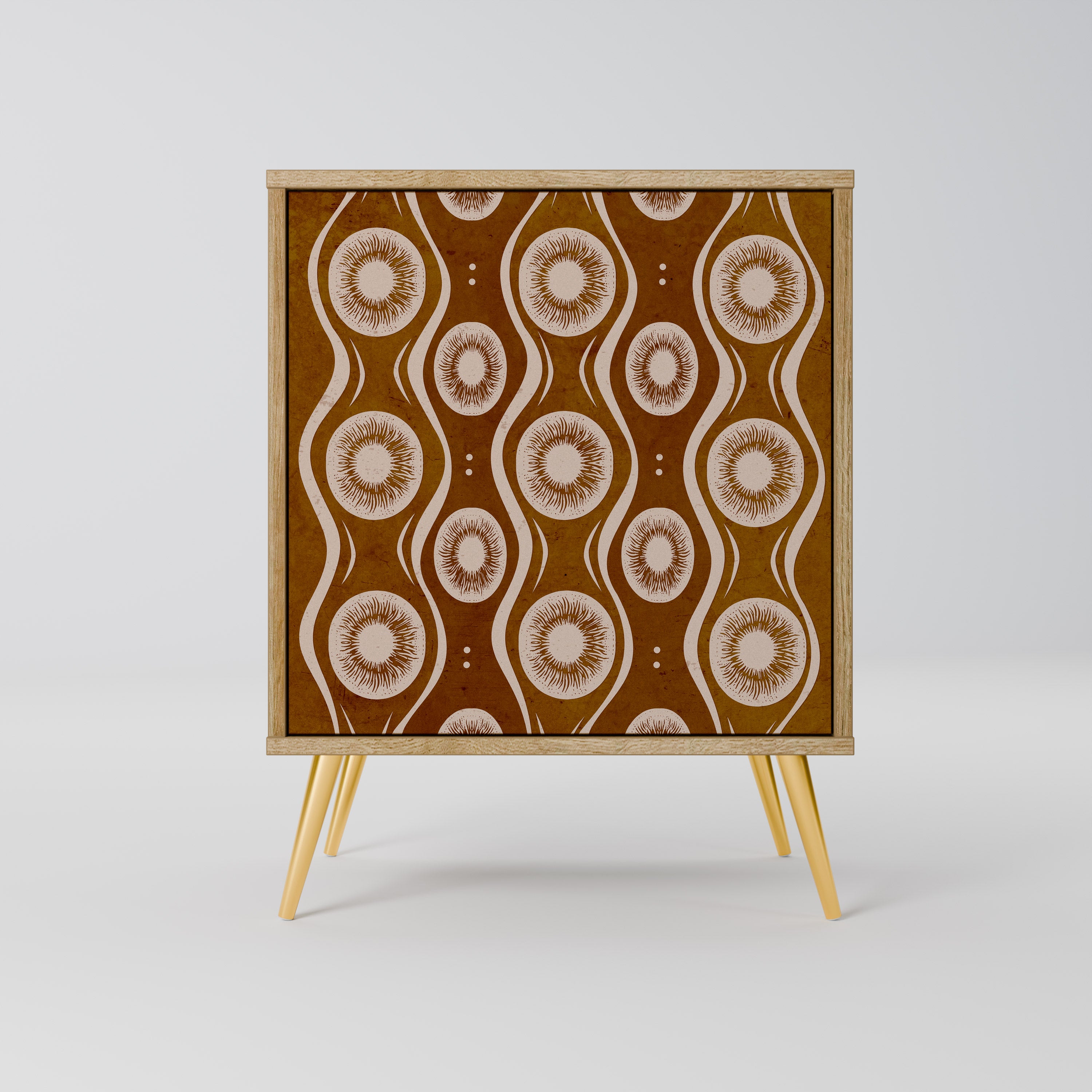 BROWN EYES 1-Door Sideboard in Oak Effect